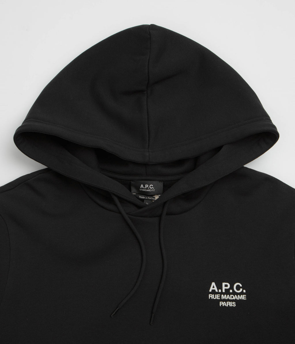 A.P.C. Rue Madame Hoodie - Black / White