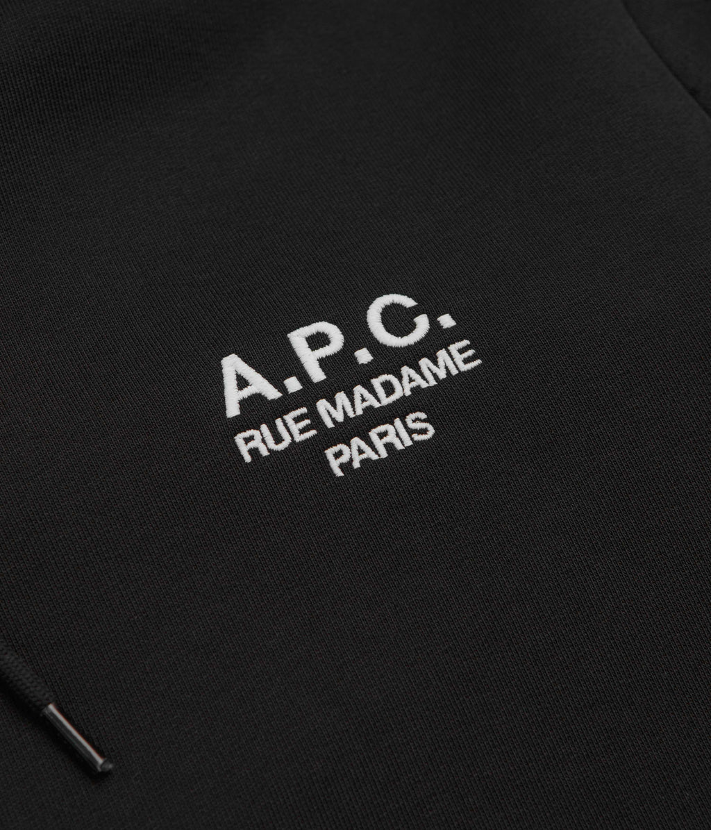 A.P.C. Rue Madame Hoodie - Black / White