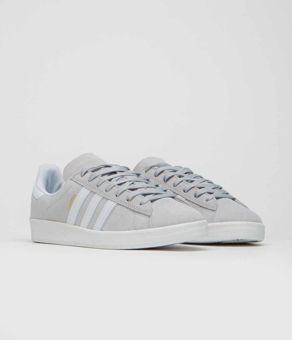 Adidas Campus ADV Shoes - Grey Two / FTWR White / Gold Metallic