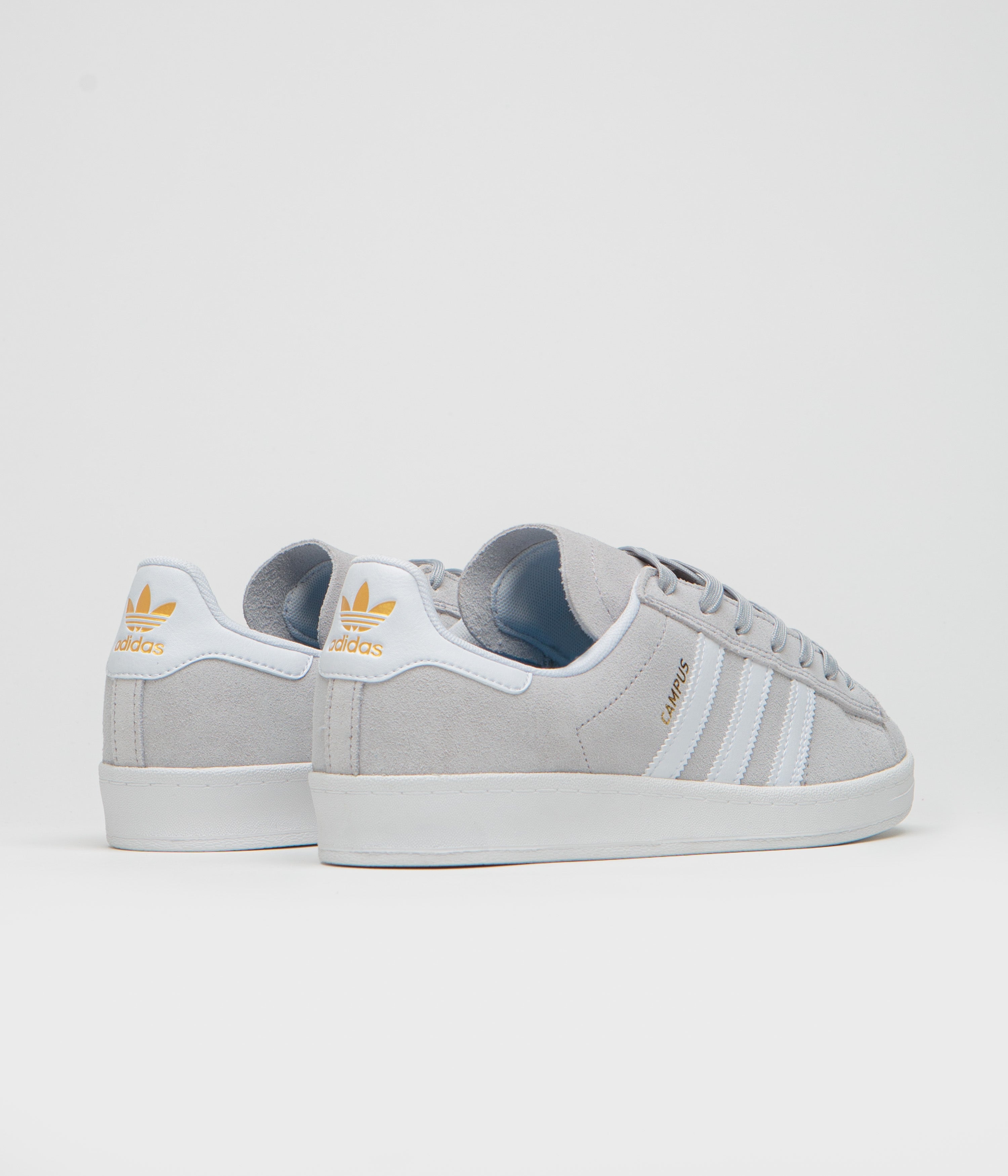 Adidas Campus ADV Shoes - Grey Two / FTWR White / Gold Metallic