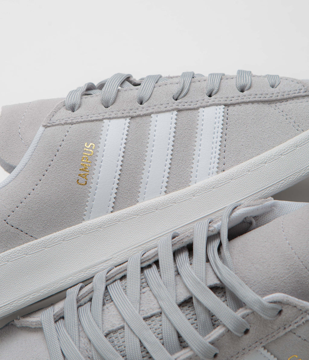 Adidas Campus ADV Shoes - Grey Two / FTWR White / Gold Metallic