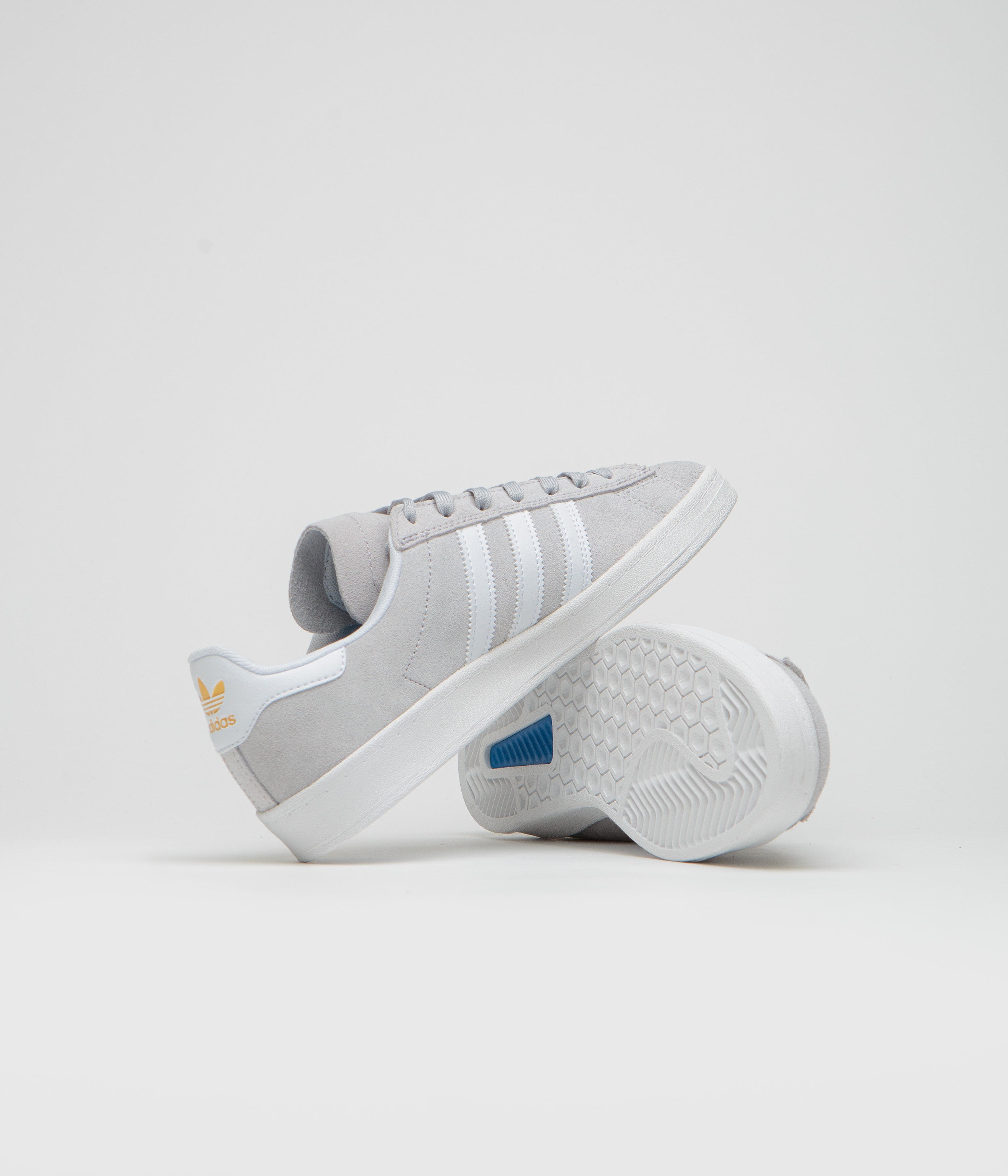 Adidas Campus ADV Shoes - Grey Two / FTWR White / Gold Metallic
