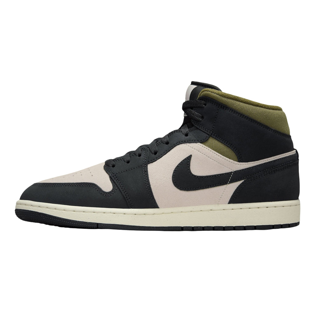 Nike Air Jordan 1 Mid Se Off Noir Medium Olive