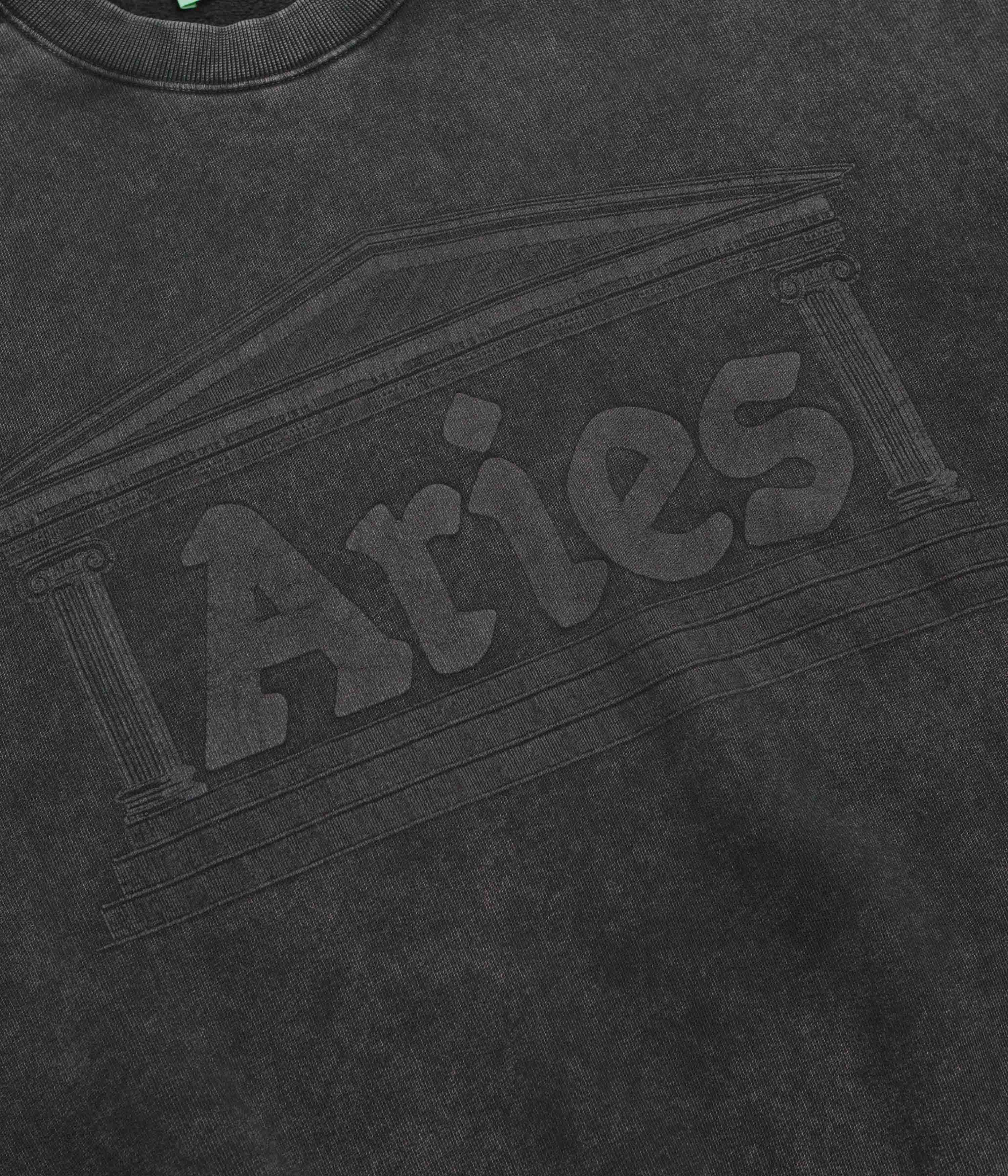 Aries Aged Ancient Column Crewneck Sweatshirt - Black