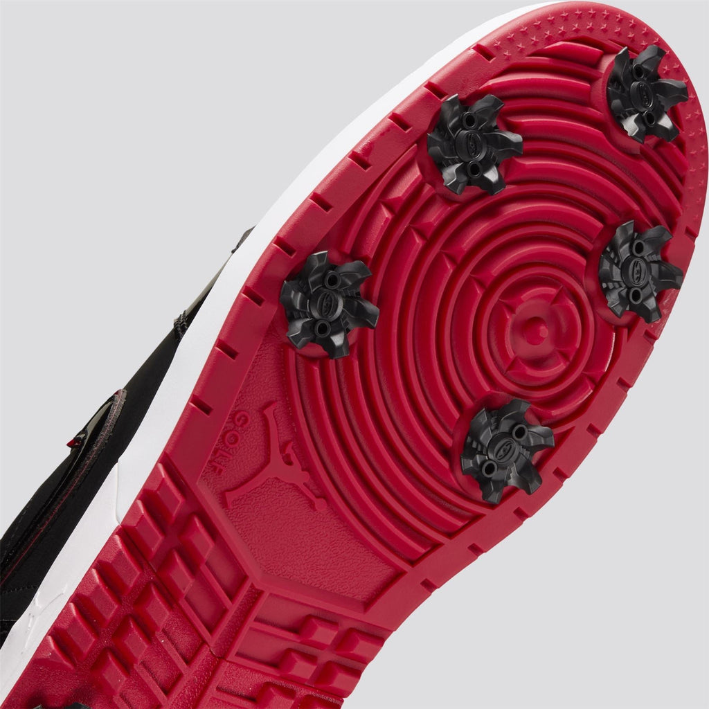 Air Jordan 1 Low G Spiked Golf Shoes Black/Varsity Red/White