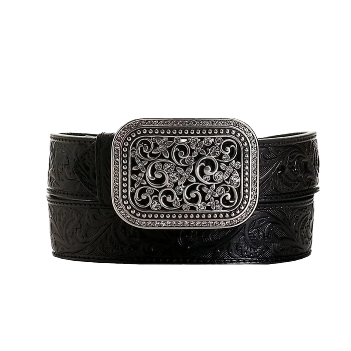 Black Floral Belt | Ariat Womens