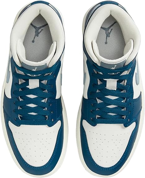 Women's Air Jordan 1 MID Sky J FR Blue/Ozone Blue-Sail (BQ6472 414)