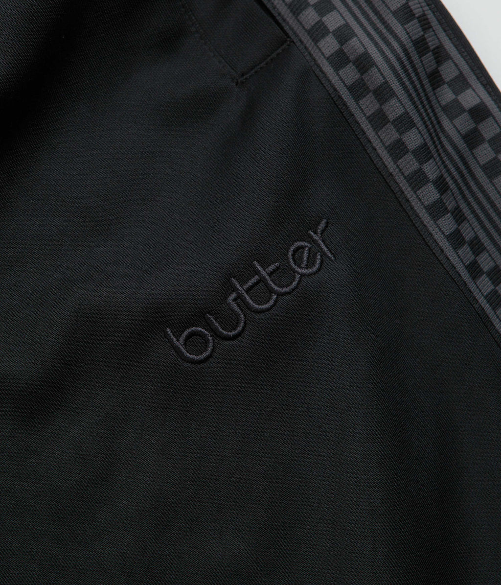 Butter Goods Check Tape Tracksuit Pants - Black