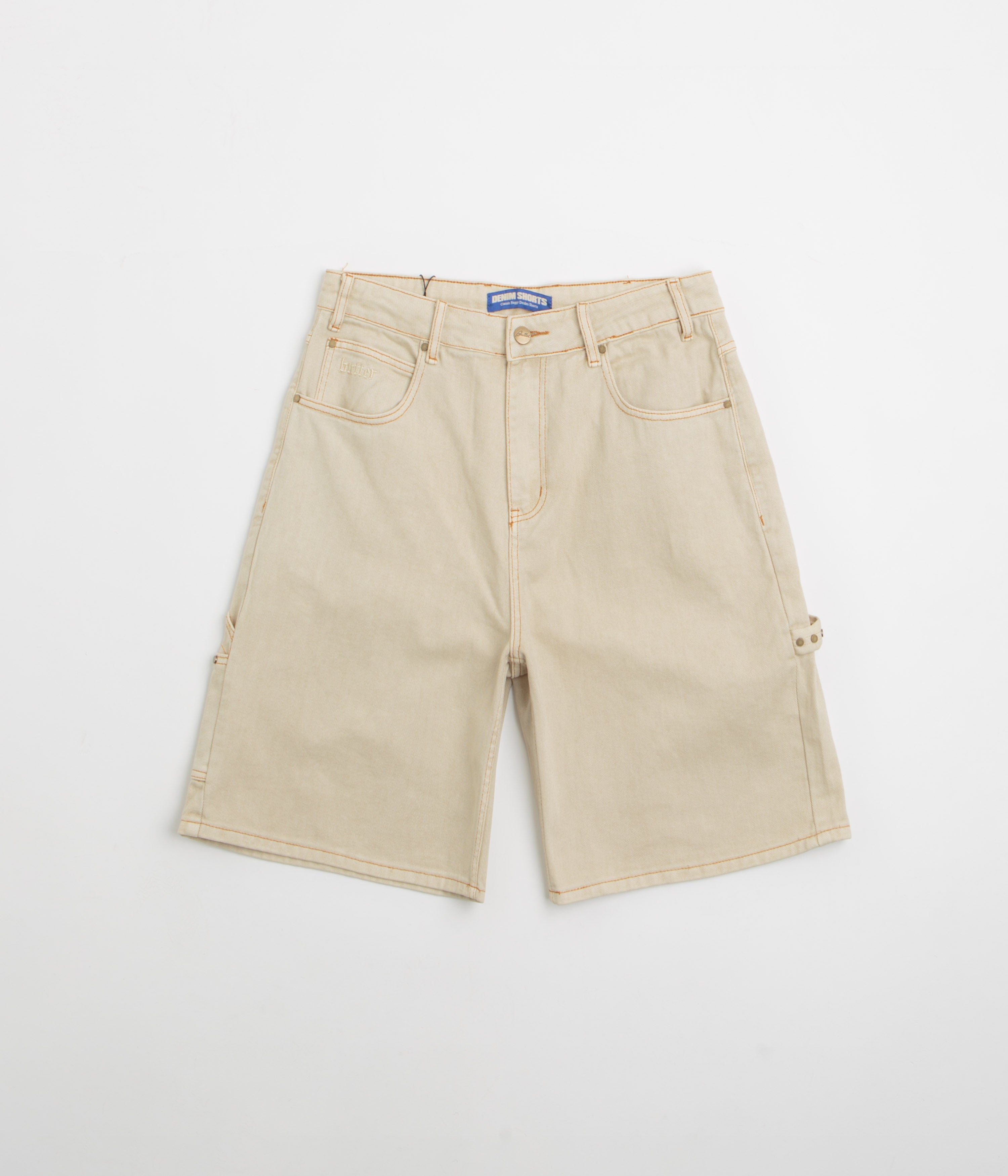 Butter Goods Rivet Denim Shorts - Bone