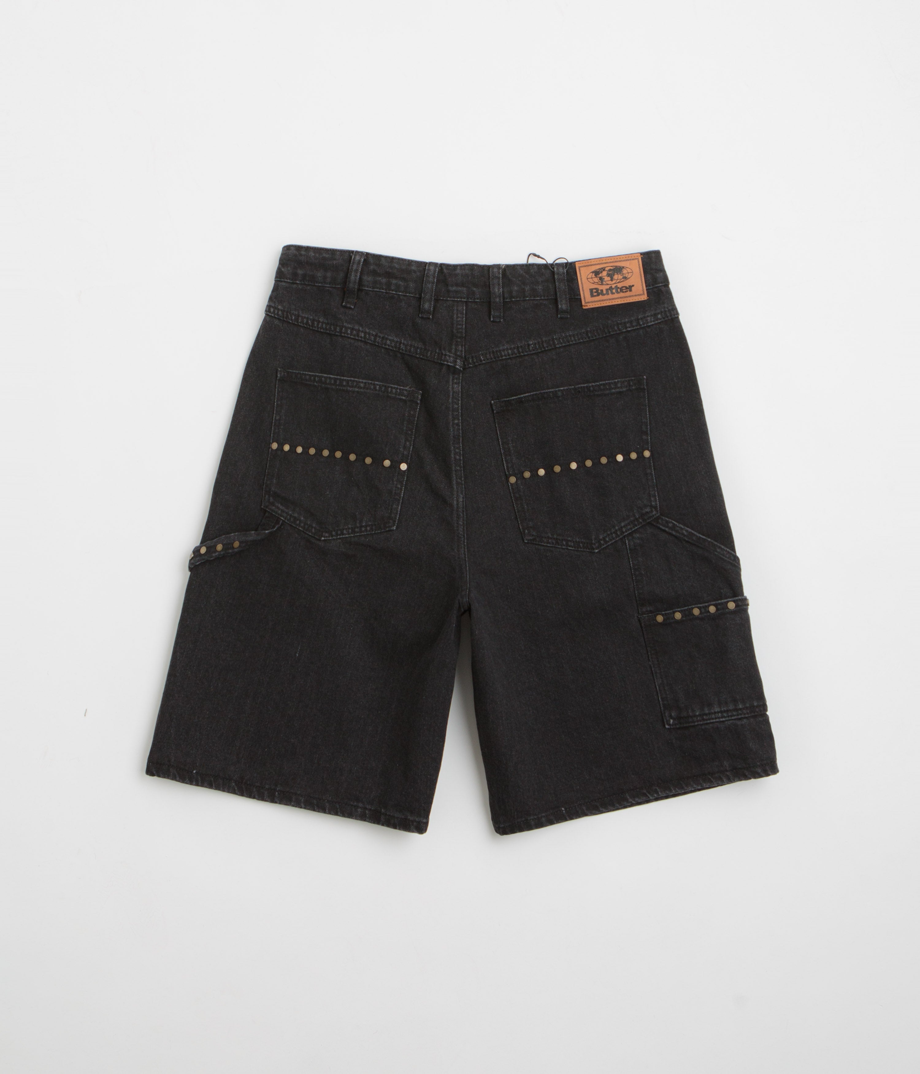 Butter Goods Rivet Denim Shorts - Washed Black