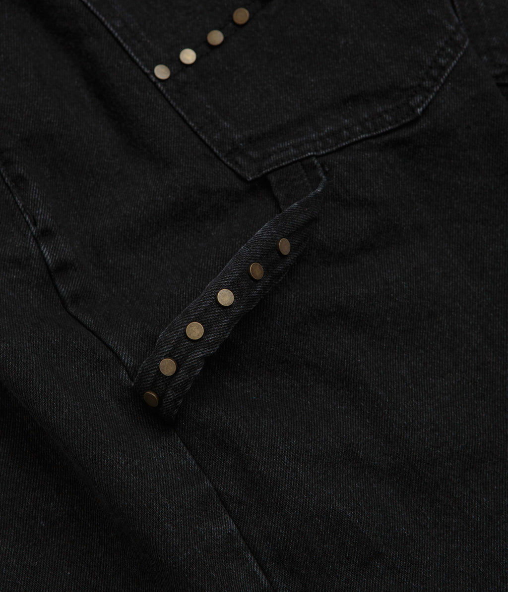 Butter Goods Rivet Denim Shorts - Washed Black