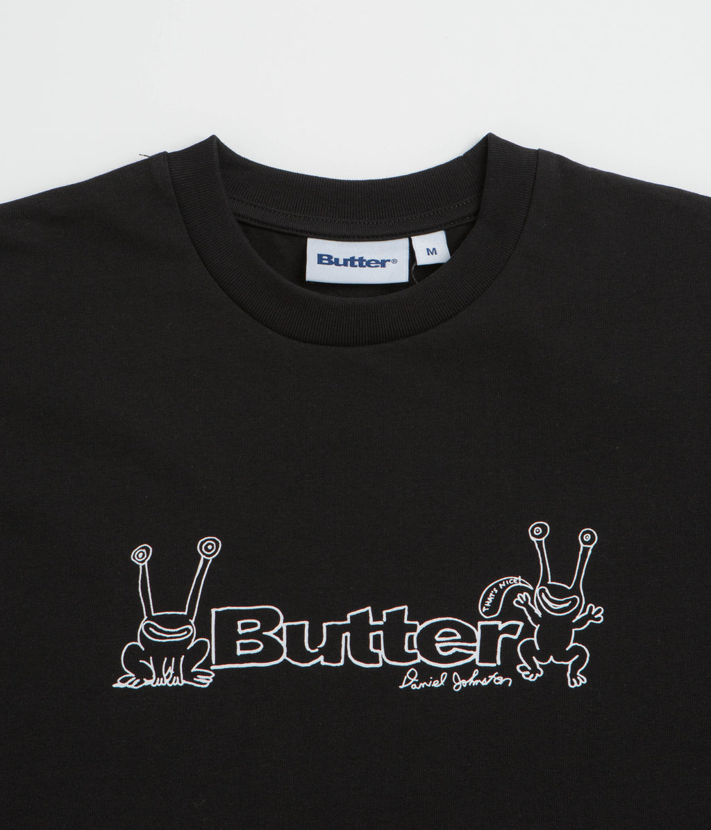 Butter Goods x Daniel Johnston Frog Logo T-Shirt - Black