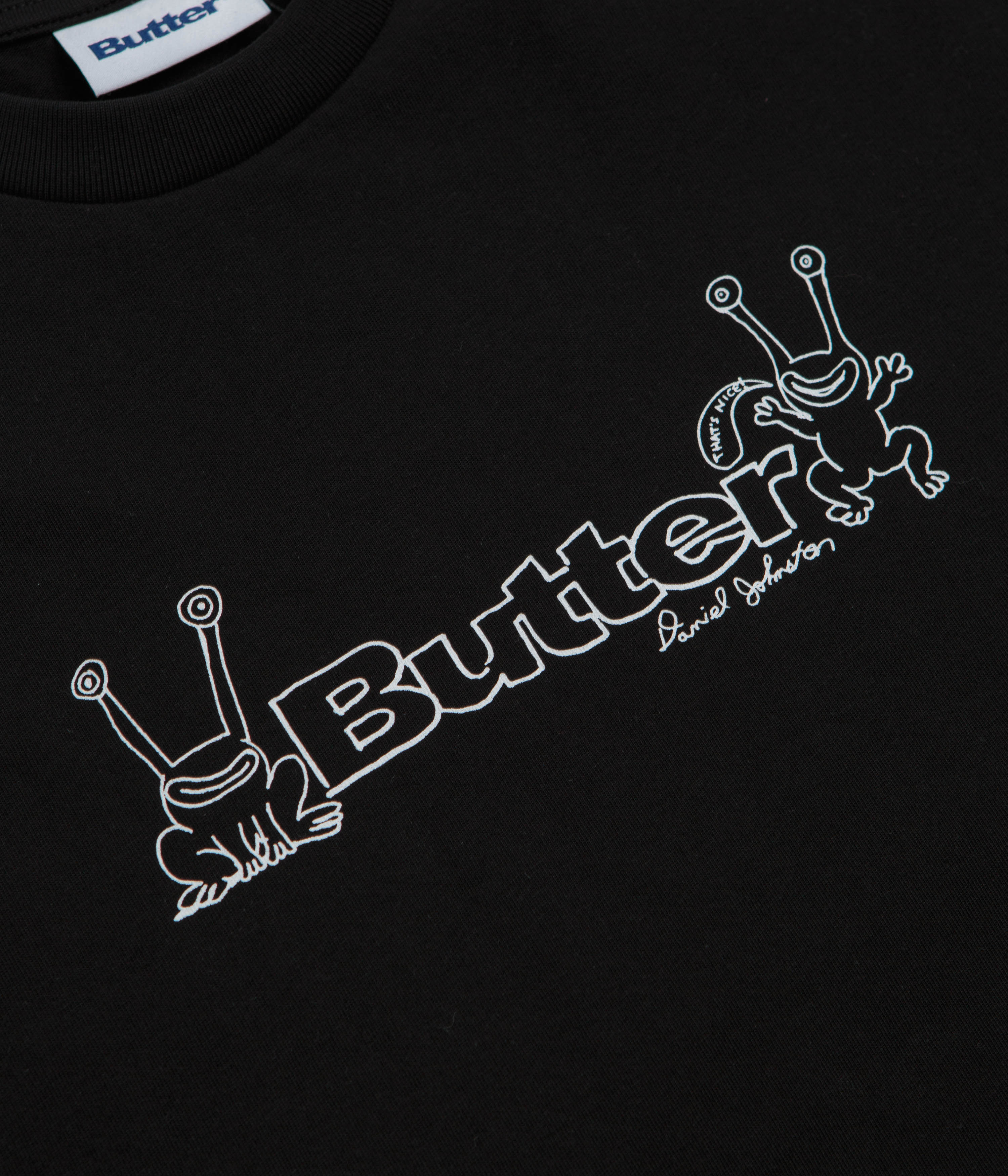 Butter Goods x Daniel Johnston Frog Logo T-Shirt - Black