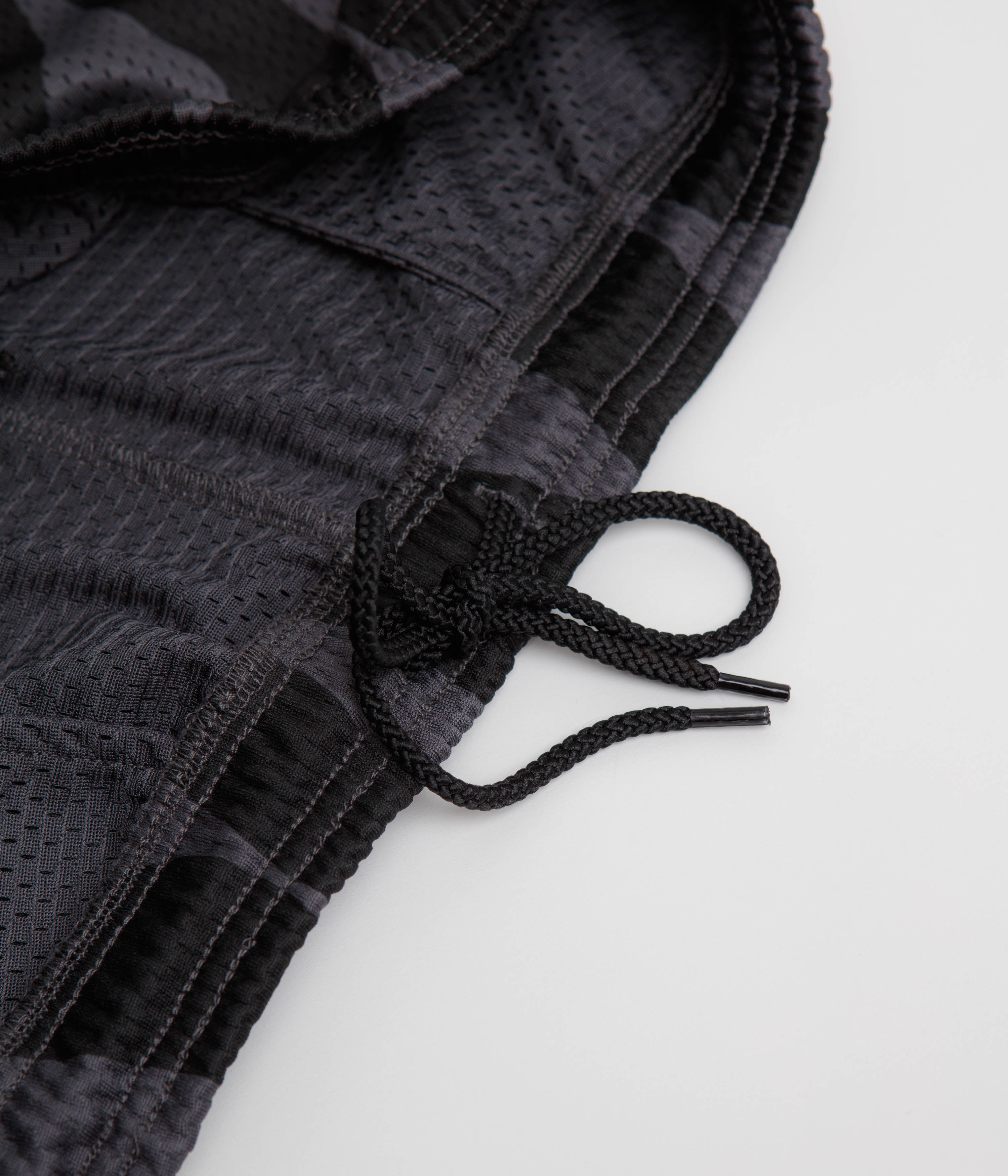 by Parra Waved Mesh Shorts - Black