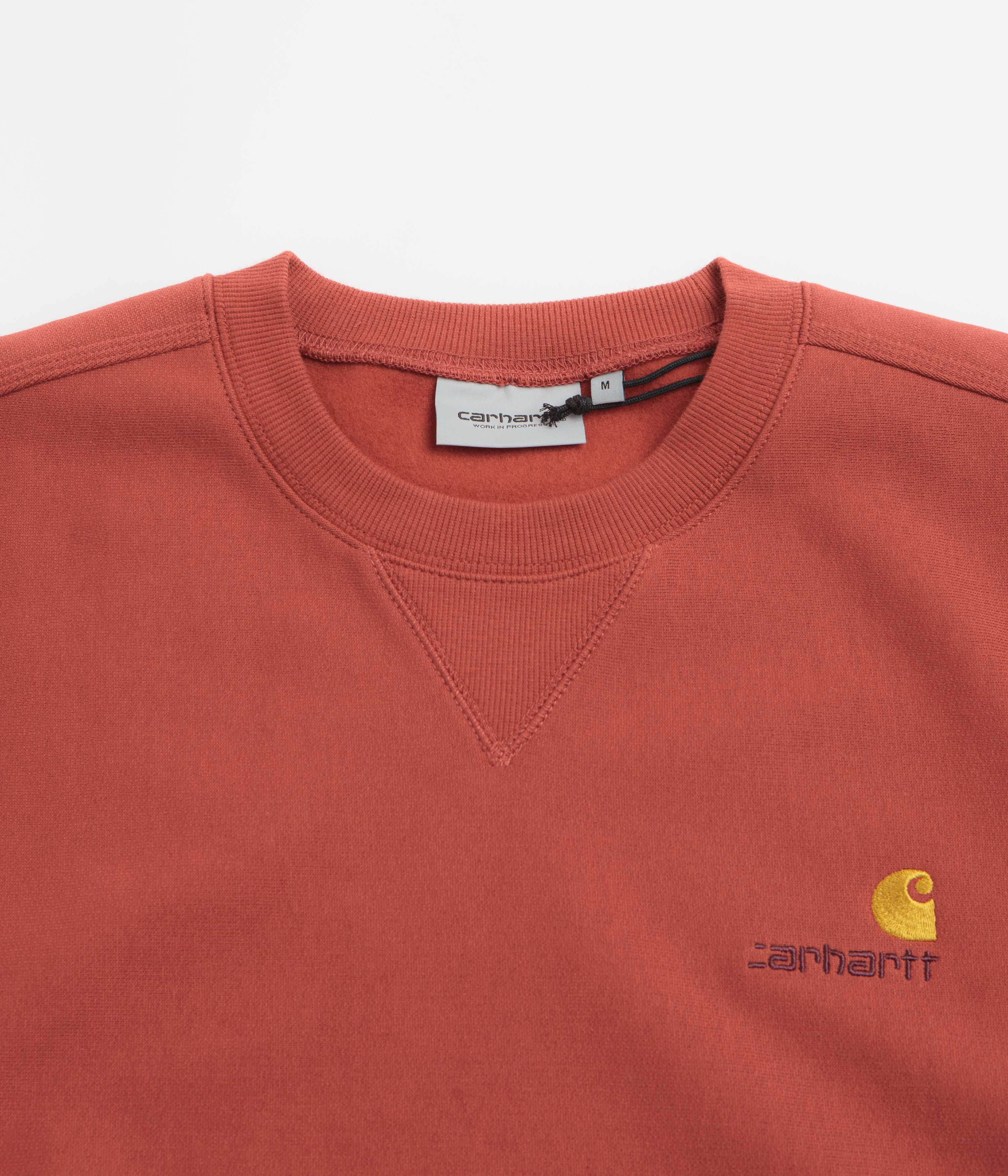 Carhartt American Script Crewneck Sweatshirt - Oxide Red