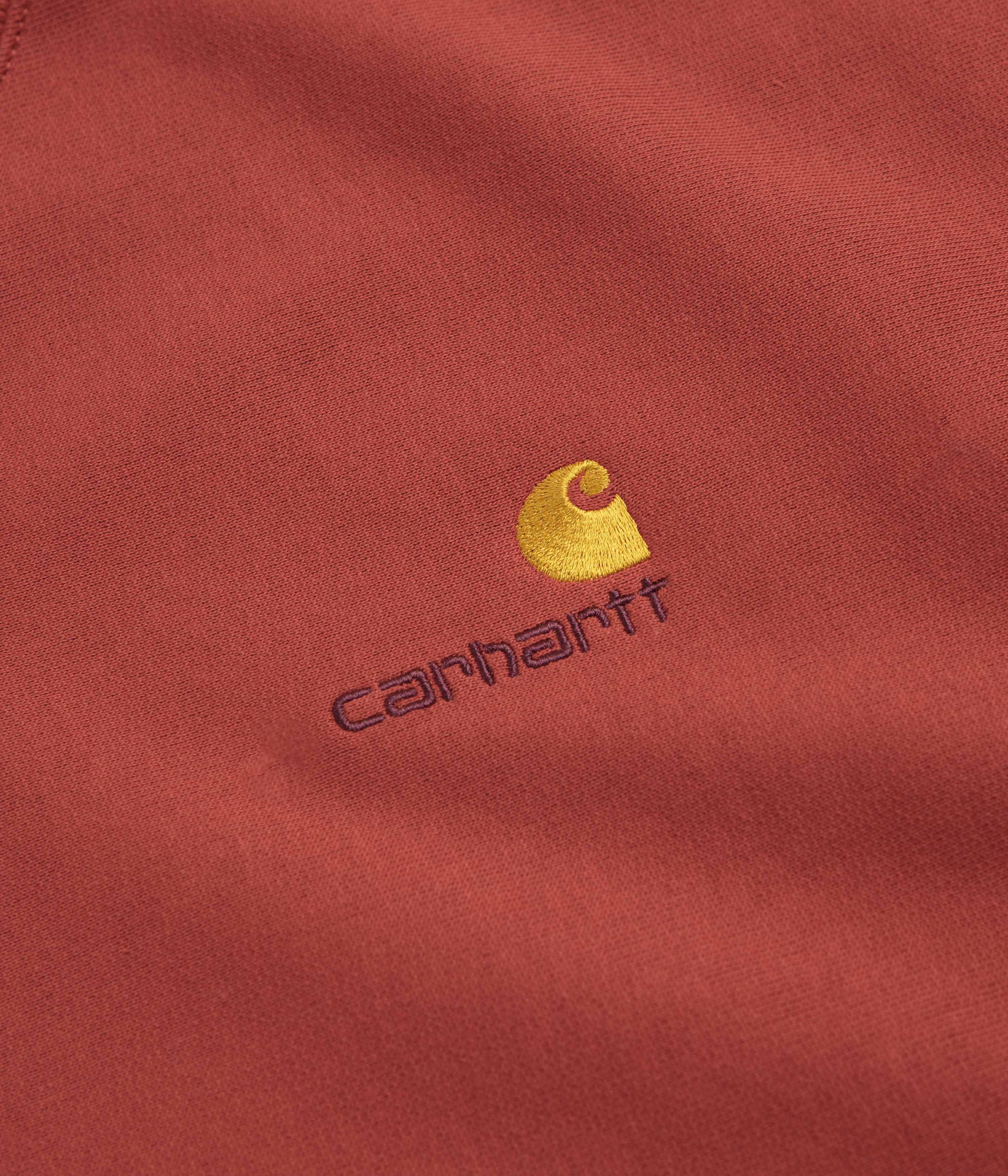 Carhartt American Script Crewneck Sweatshirt - Oxide Red