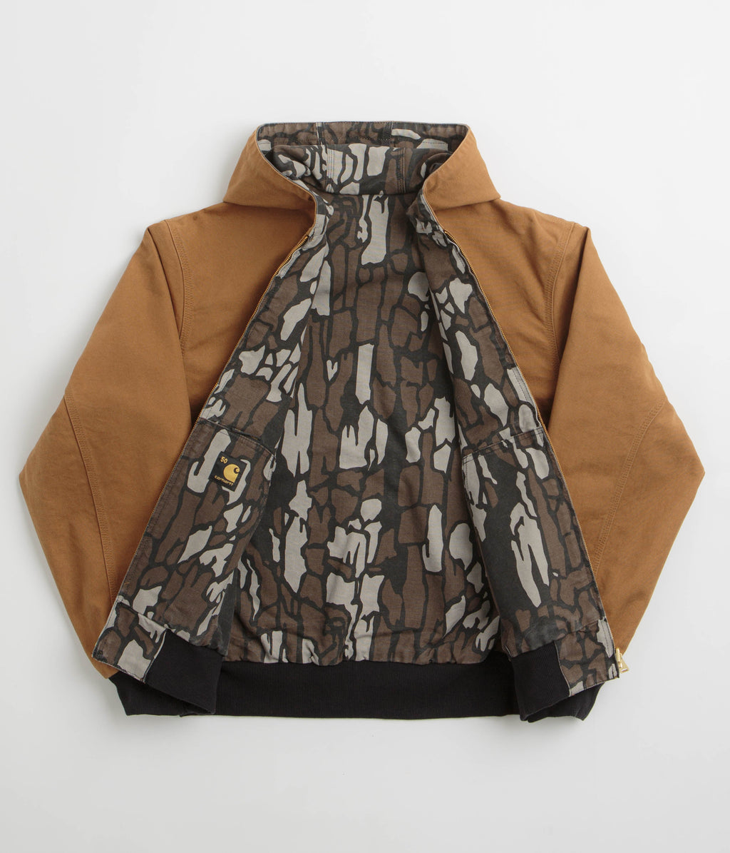 Carhartt Canvas OG Active Jacket - Hamilton Brown / Camo Trebark