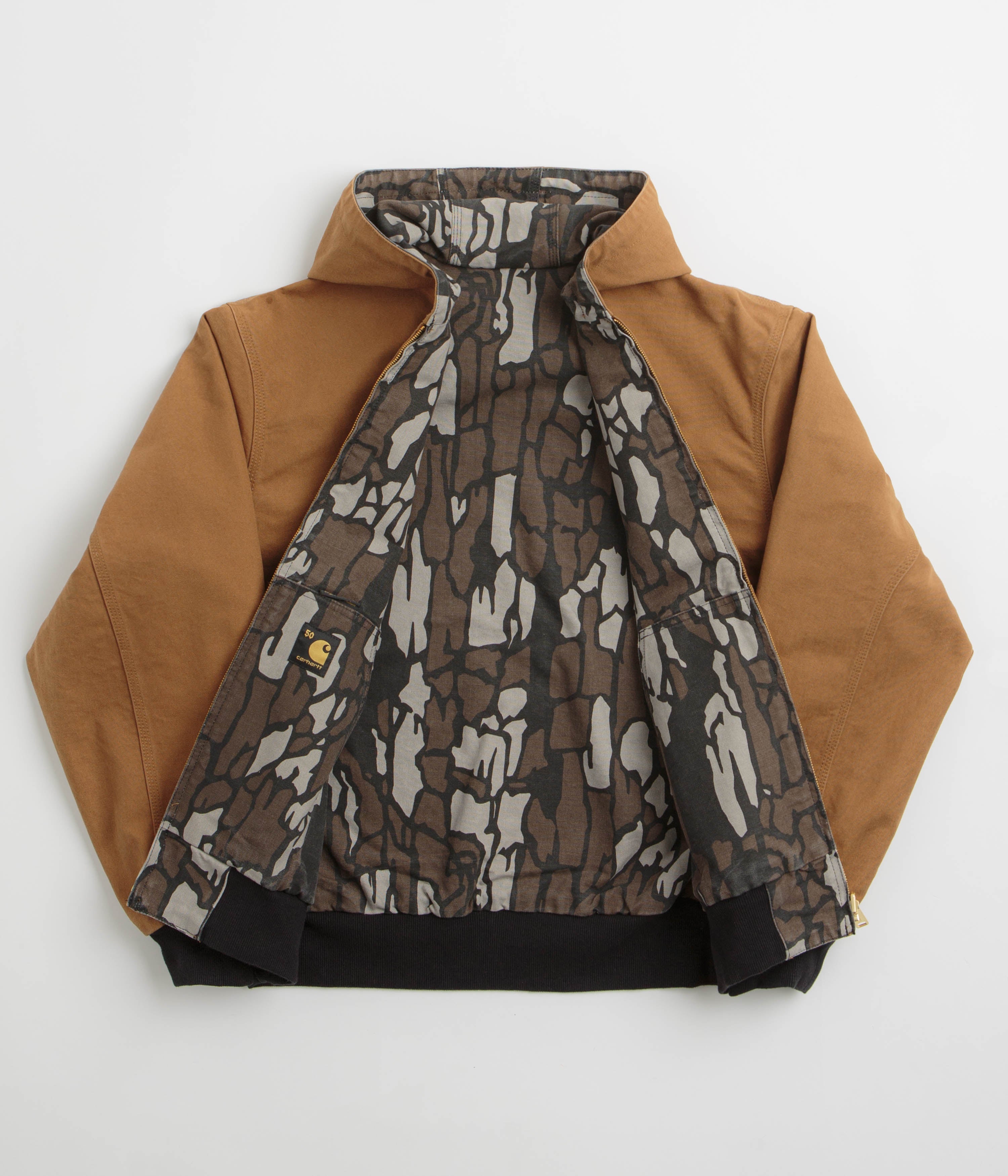 Carhartt Canvas OG Active Jacket - Hamilton Brown / Camo Trebark