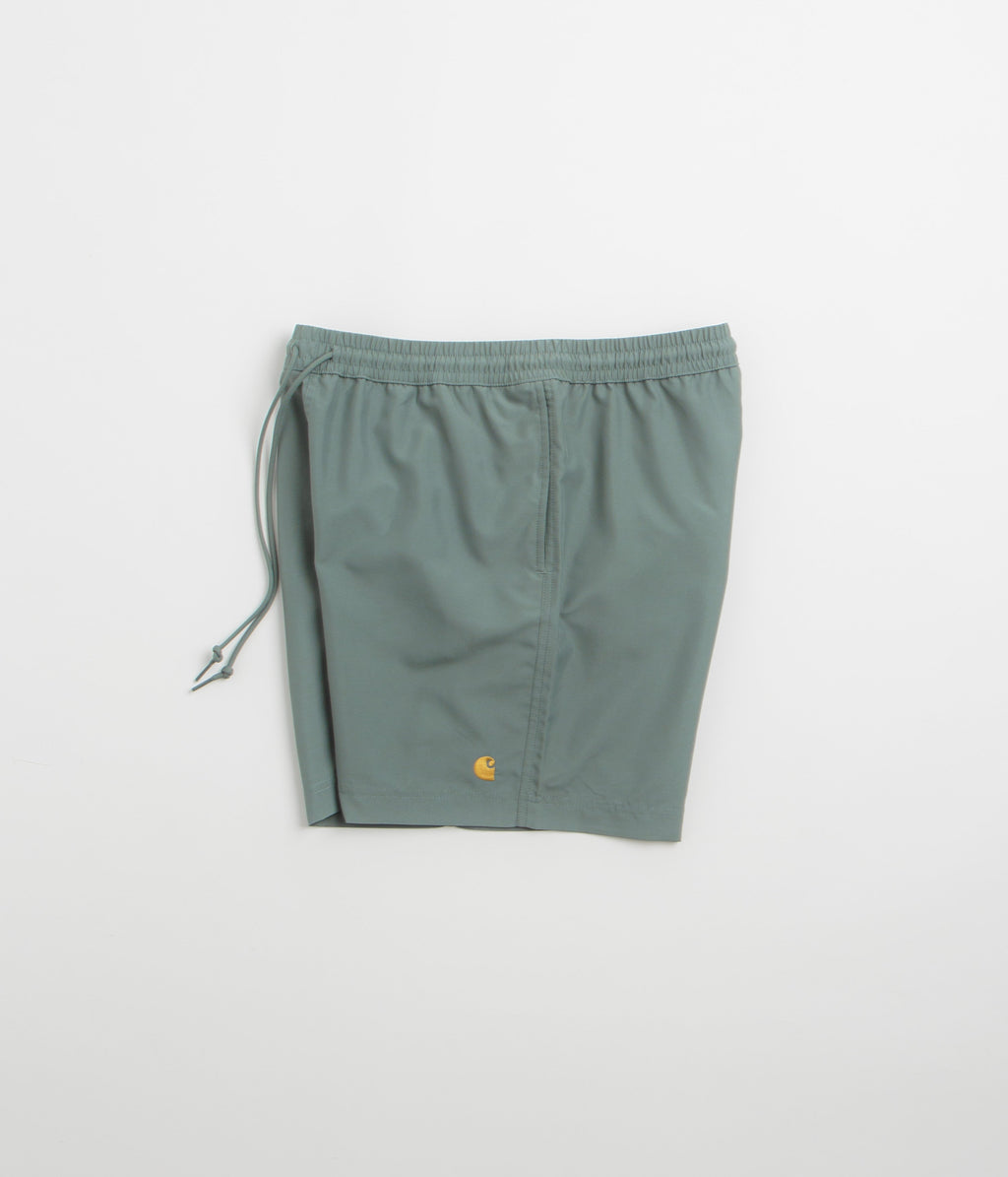 Carhartt Chase Swim Trunks - Velvet Green / Gold