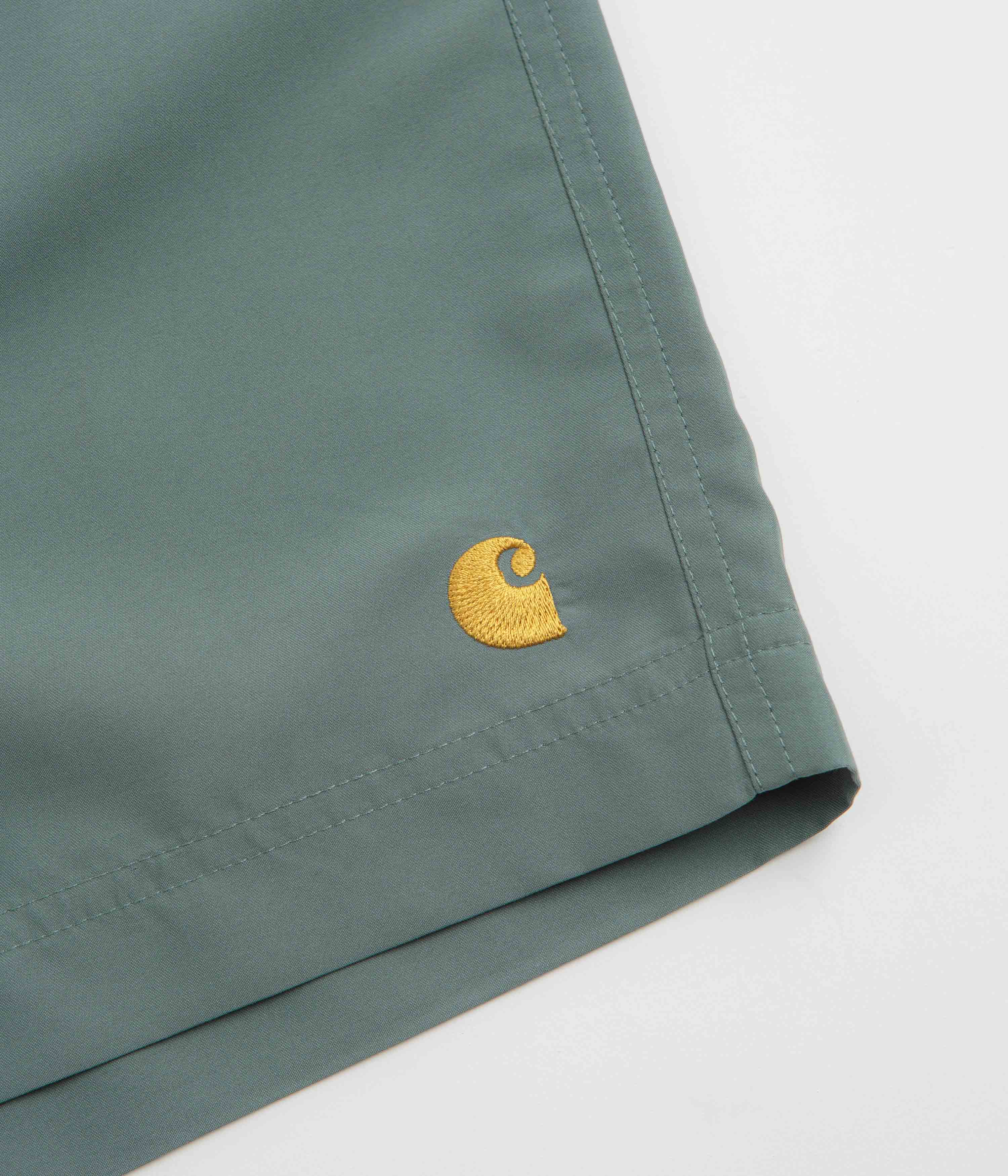 Carhartt Chase Swim Trunks - Velvet Green / Gold