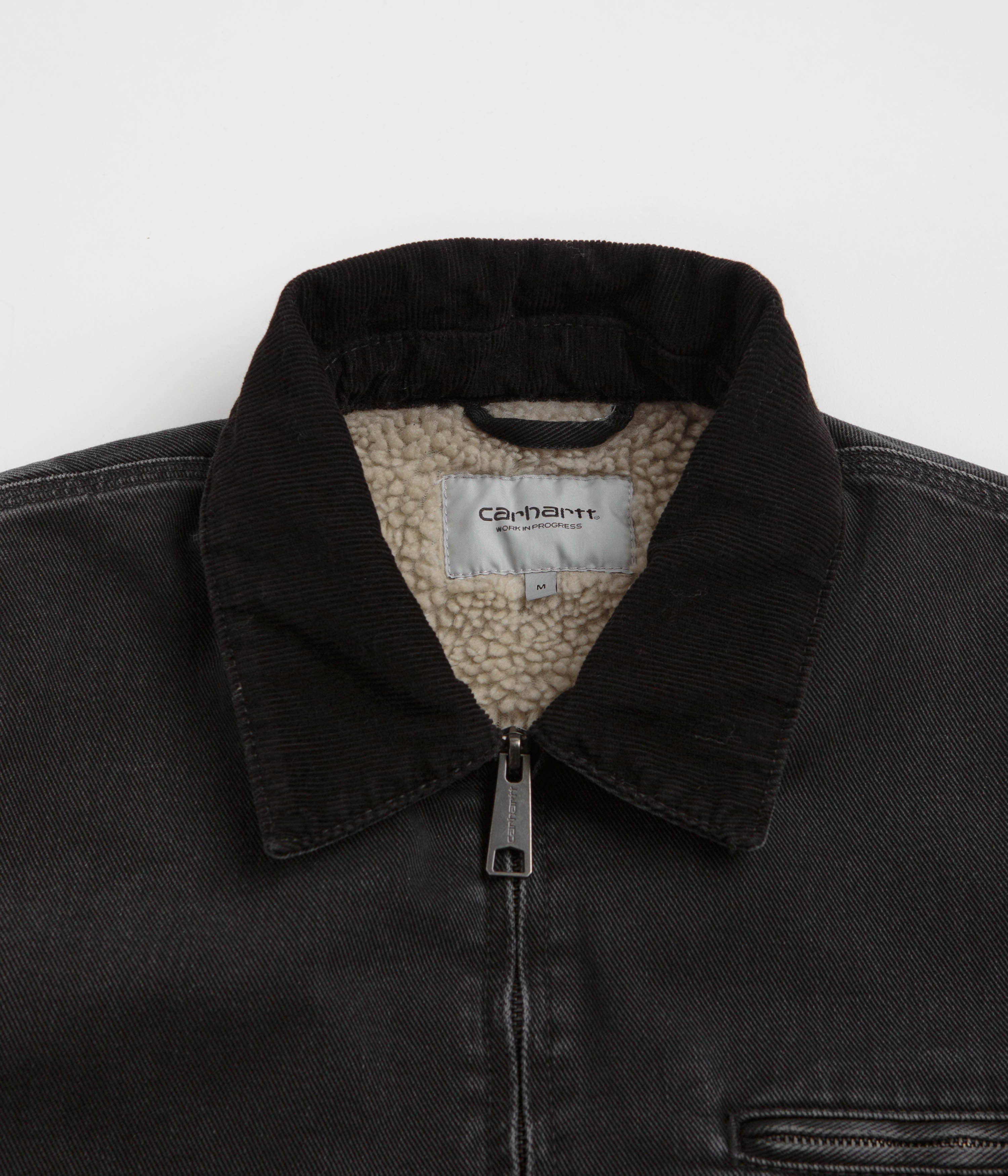 Carhartt OG Detroit Jacket - Black / Black Stone Washed
