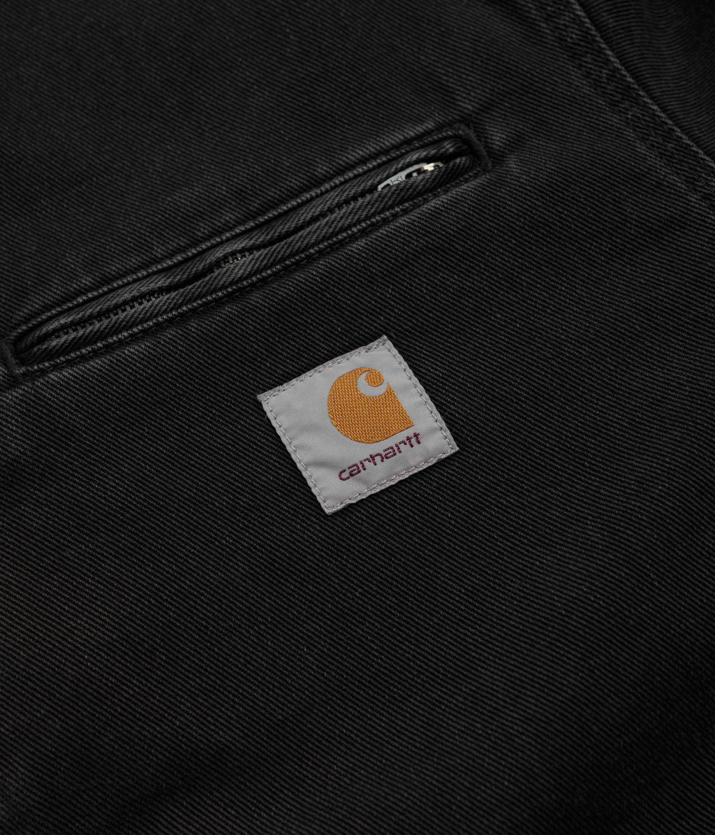 Carhartt OG Detroit Jacket - Black / Black Stone Washed