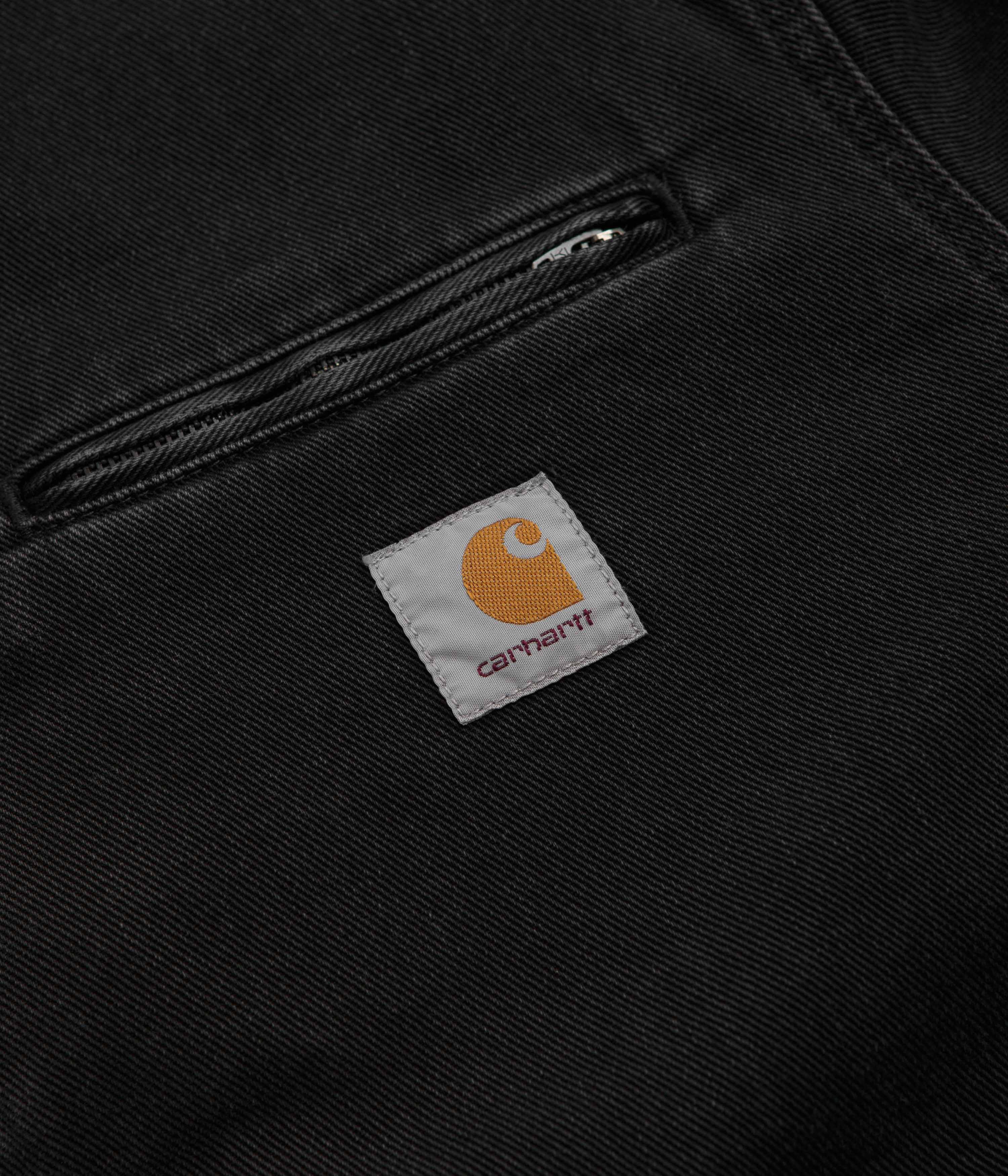 Carhartt OG Detroit Jacket - Black / Black Stone Washed