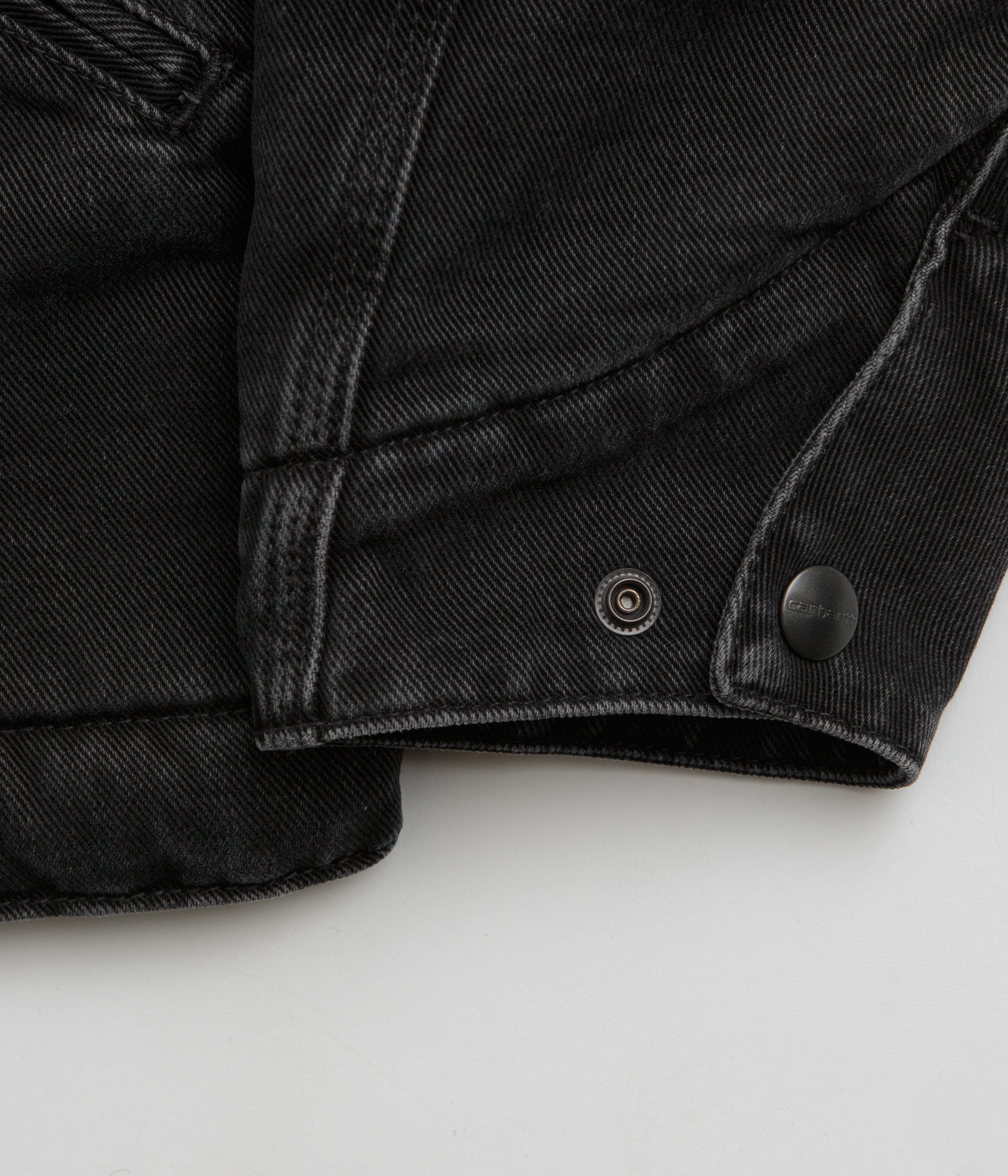 Carhartt OG Detroit Jacket - Black / Black Stone Washed