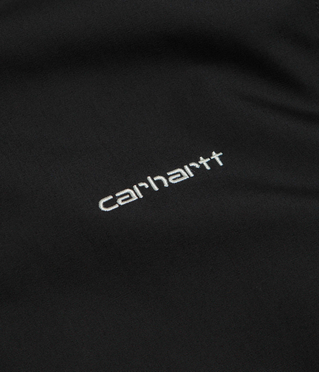 Carhartt Postal Full Zip Short Sleeve Shirt - Black / Wax