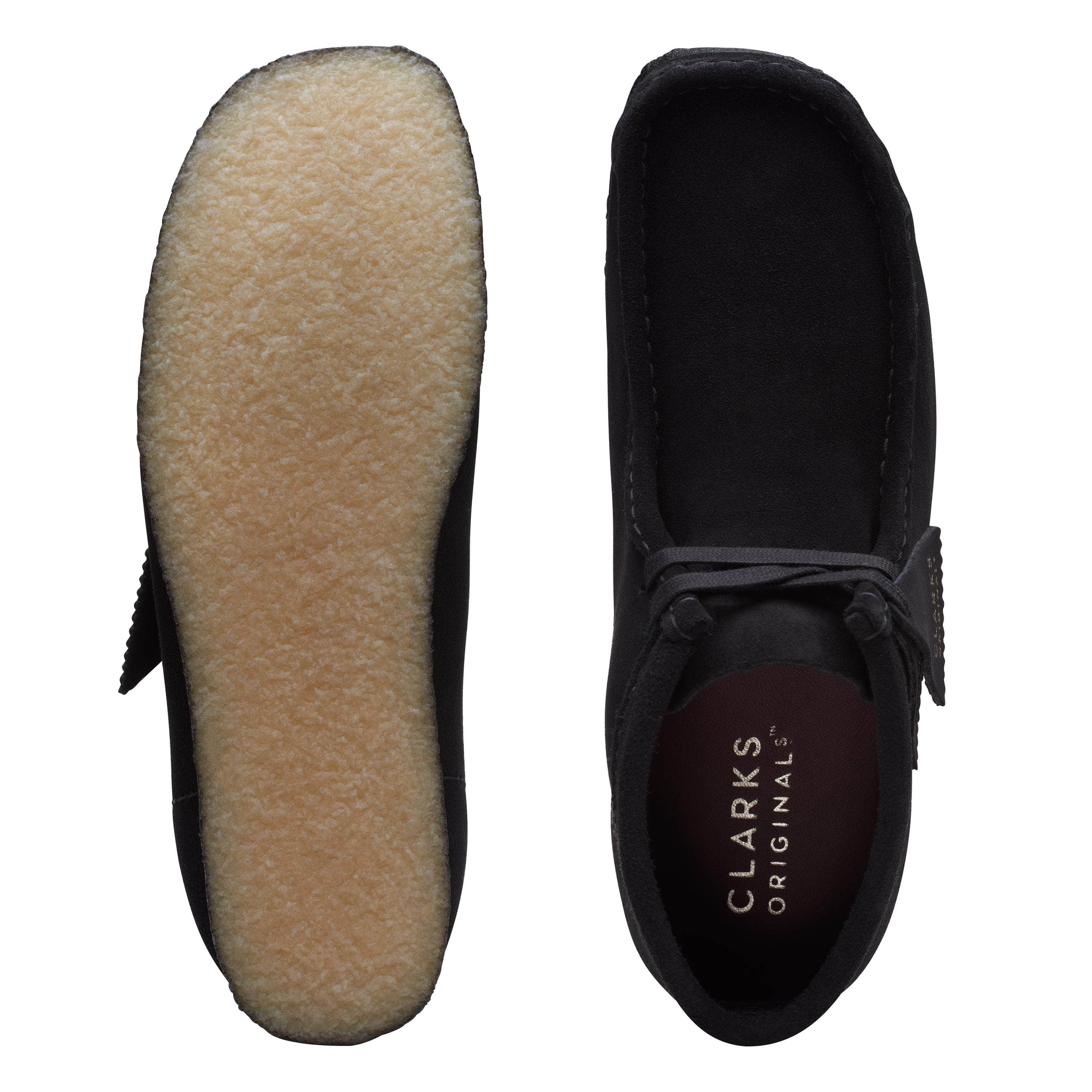 Clarks Wallabee Boot Black Sde - Men's