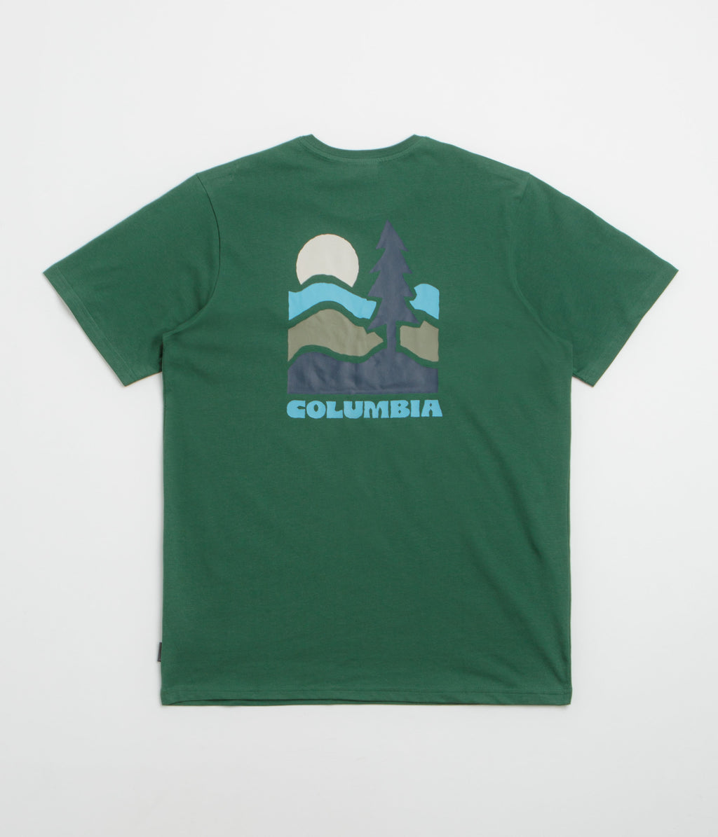 Columbia Explorers Canyon Back T-Shirt - Rain Forest / Get Hiked