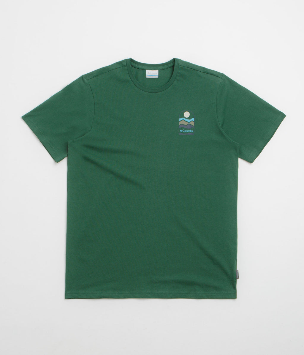 Columbia Explorers Canyon Back T-Shirt - Rain Forest / Get Hiked