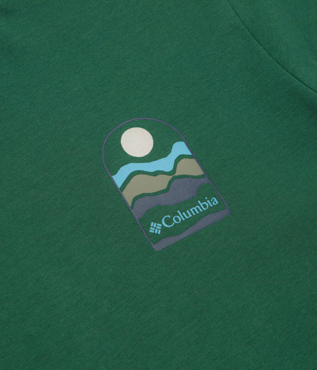 Columbia Explorers Canyon Back T-Shirt - Rain Forest / Get Hiked