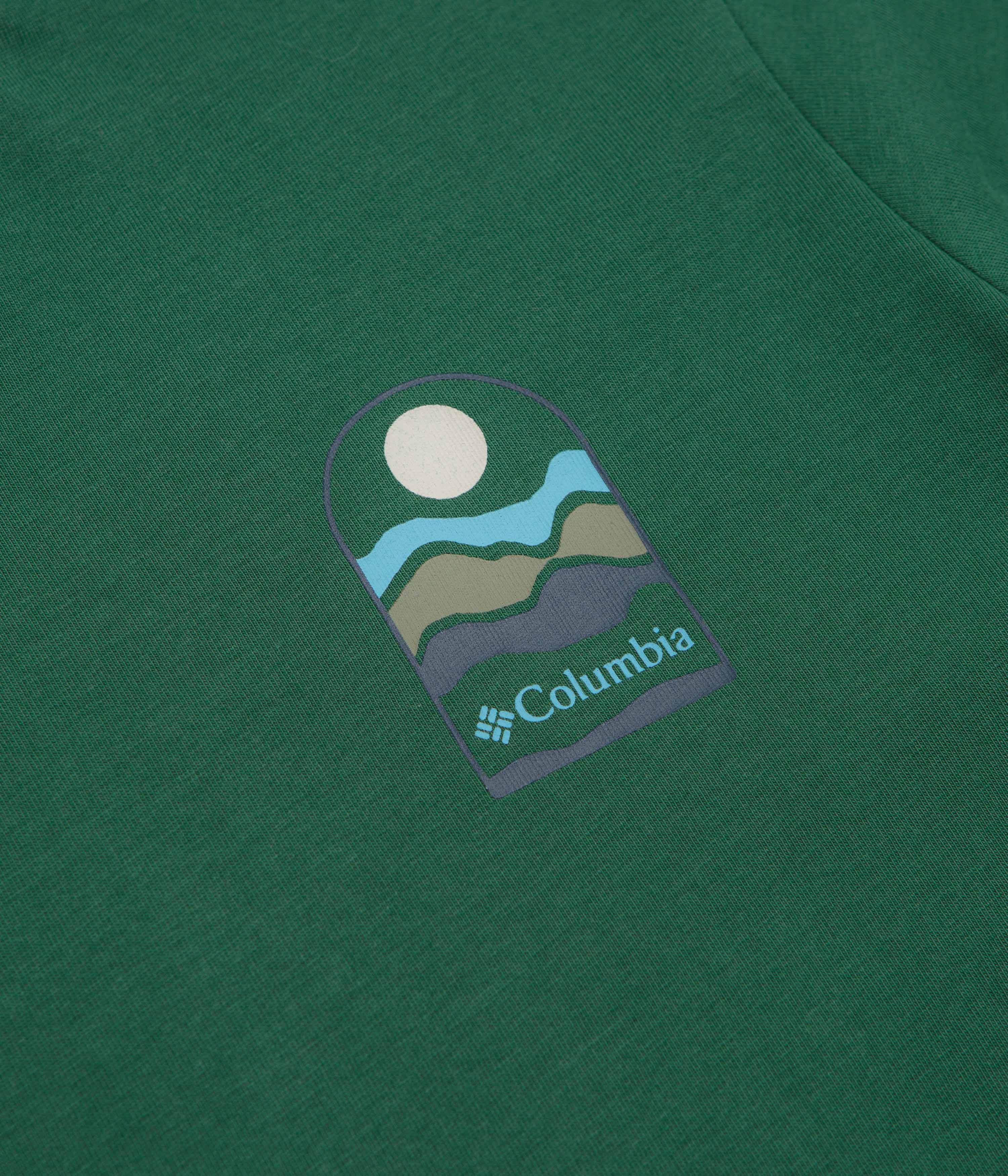 Columbia Explorers Canyon Back T-Shirt - Rain Forest / Get Hiked