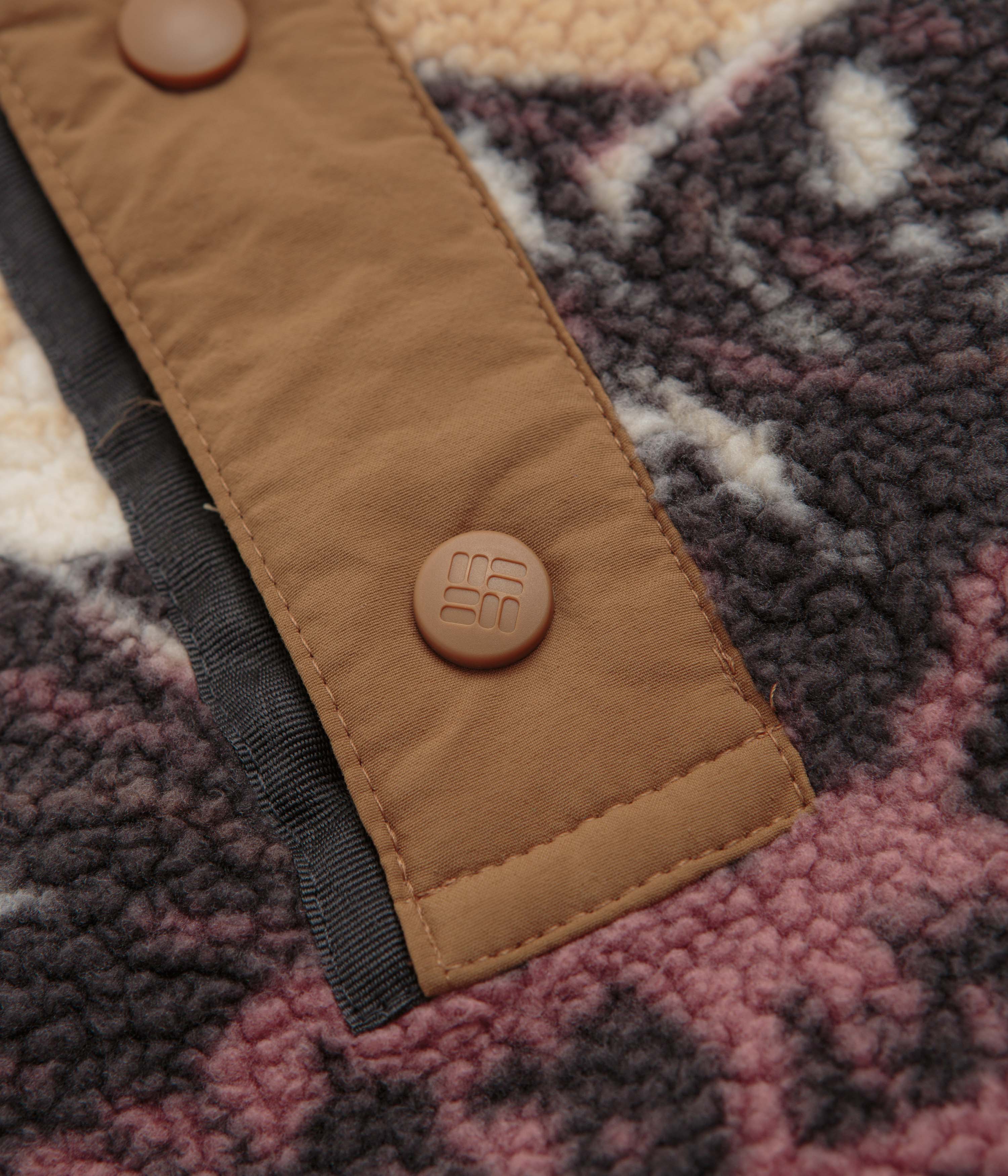 Columbia Helvetia II Printed Half Snap Fleece - Camel Brown / Sisters