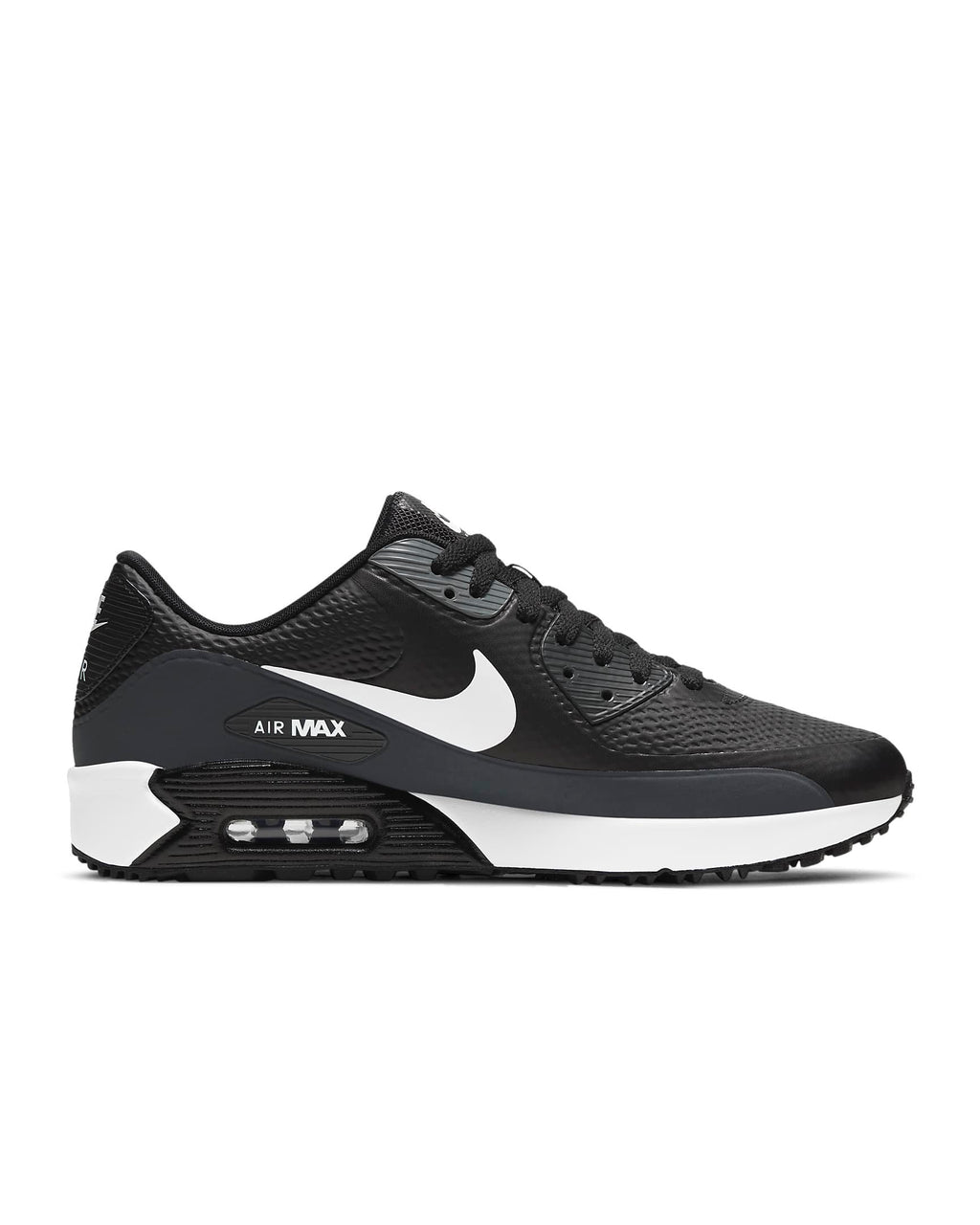Men's Nike Air Max 90 G "Golf Shoe" Black/White-Anthracite (CU9978 002)