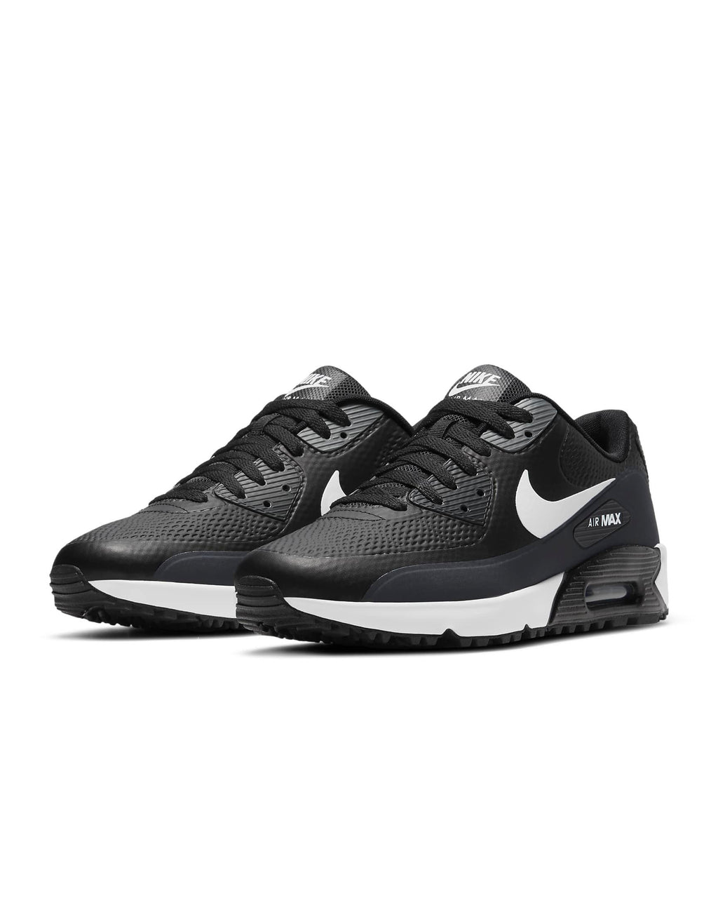 Men's Nike Air Max 90 G "Golf Shoe" Black/White-Anthracite (CU9978 002)