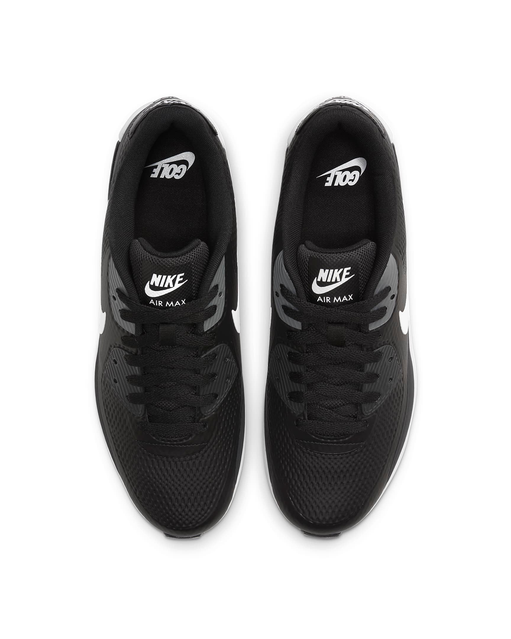 Men's Nike Air Max 90 G "Golf Shoe" Black/White-Anthracite (CU9978 002)