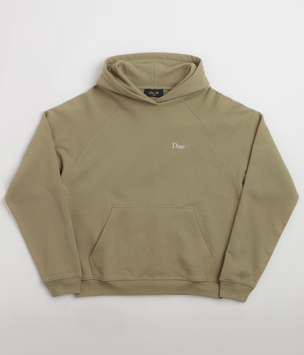 Dime Classic Small Logo Hoodie - Military Olive