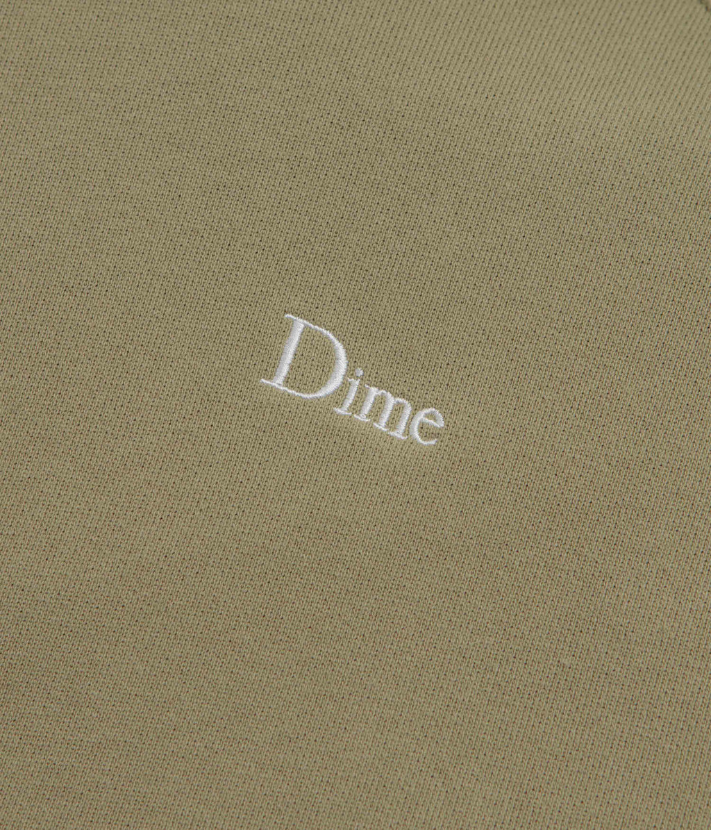 Dime Classic Small Logo Hoodie - Military Olive
