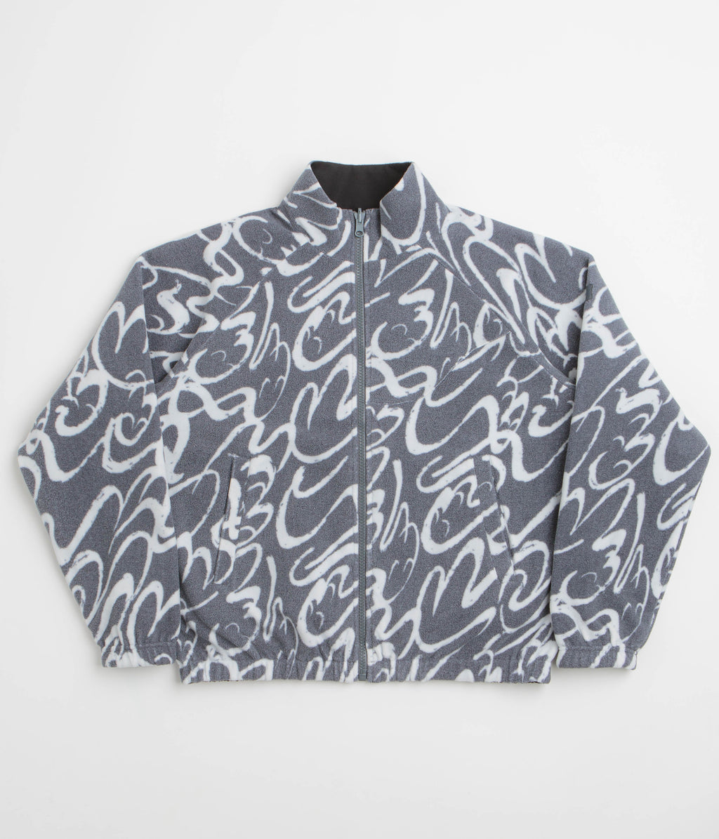 Dime Reversible Chilling Full Zip Fleece - Grey / Black
