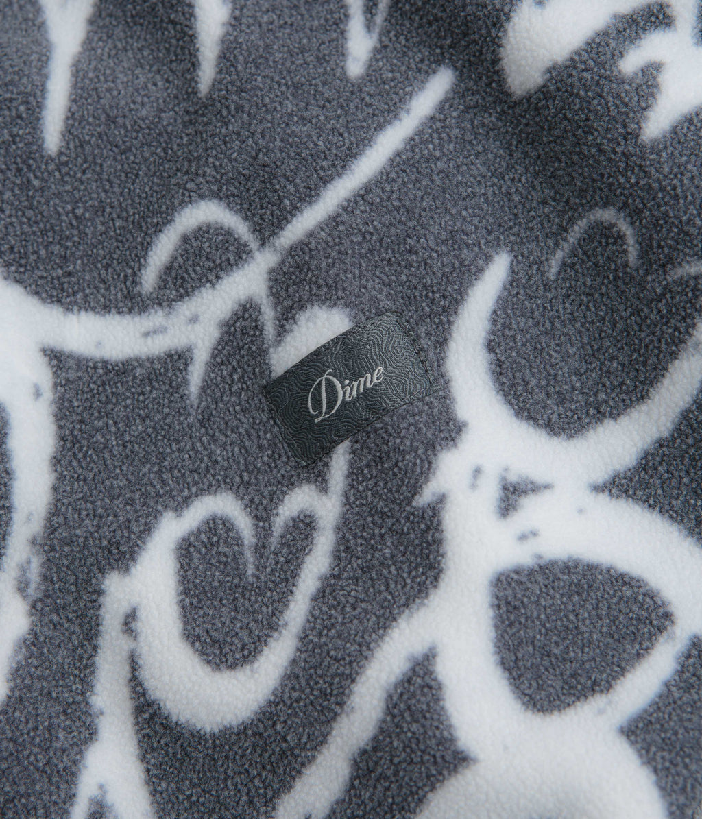 Dime Reversible Chilling Full Zip Fleece - Grey / Black