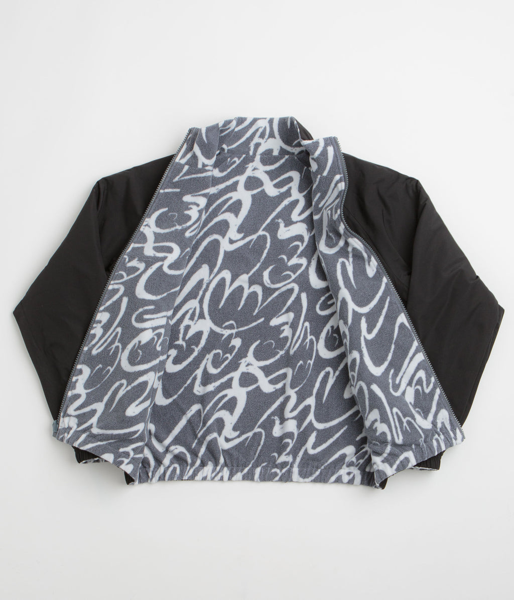 Dime Reversible Chilling Full Zip Fleece - Grey / Black