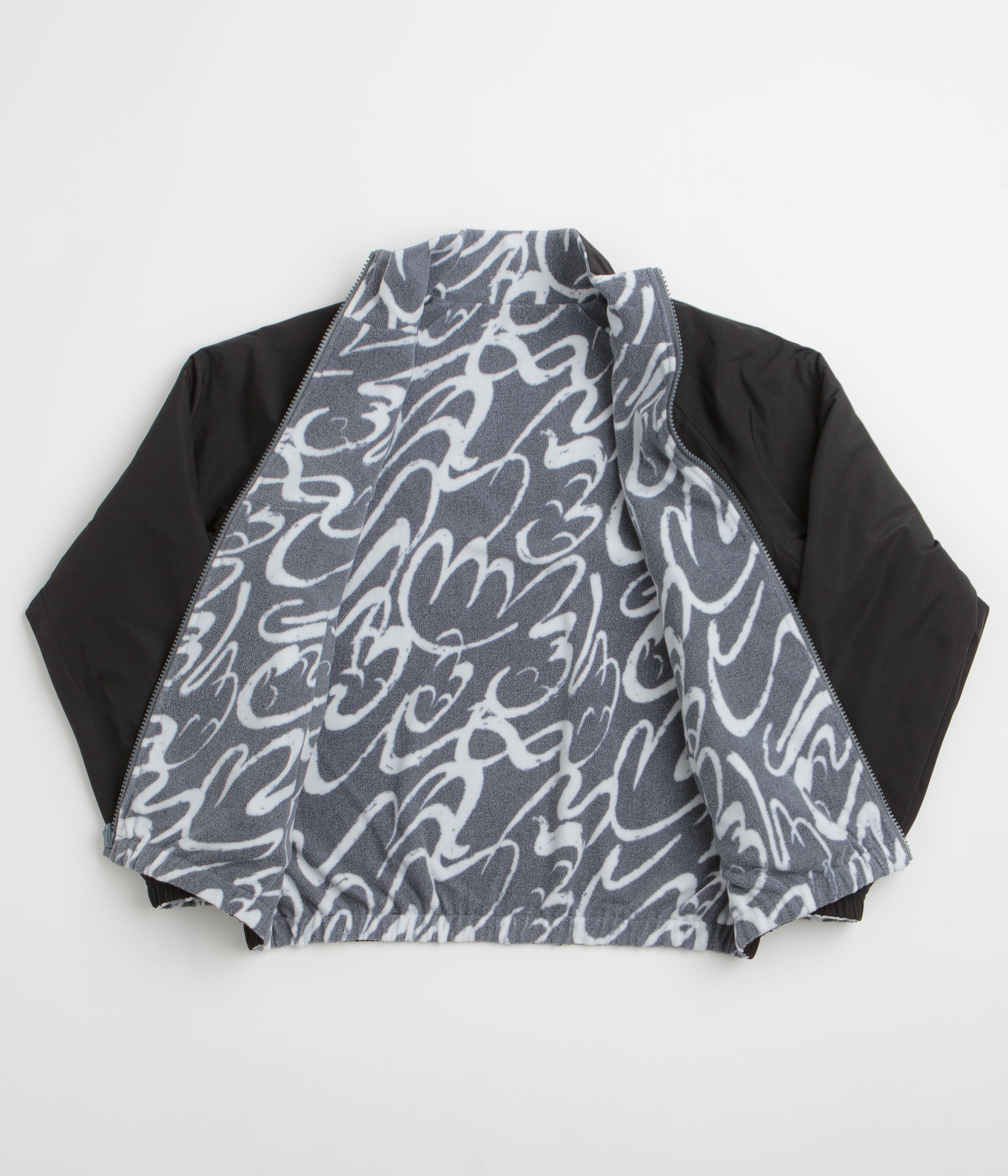 Dime Reversible Chilling Full Zip Fleece - Grey / Black