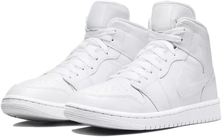 Women's Jordan 1 Mid White/White-White (DV0991 111)