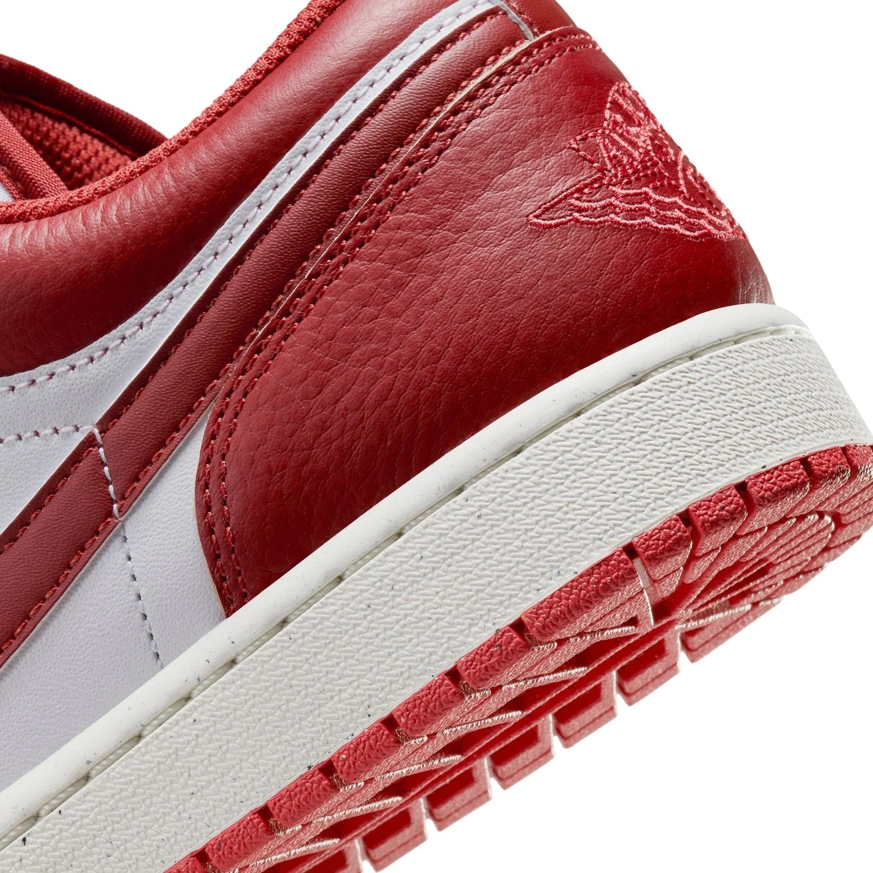 Men's Jordan 1 Low White/Dune Red-Lobster-Sail (FJ3459 160)