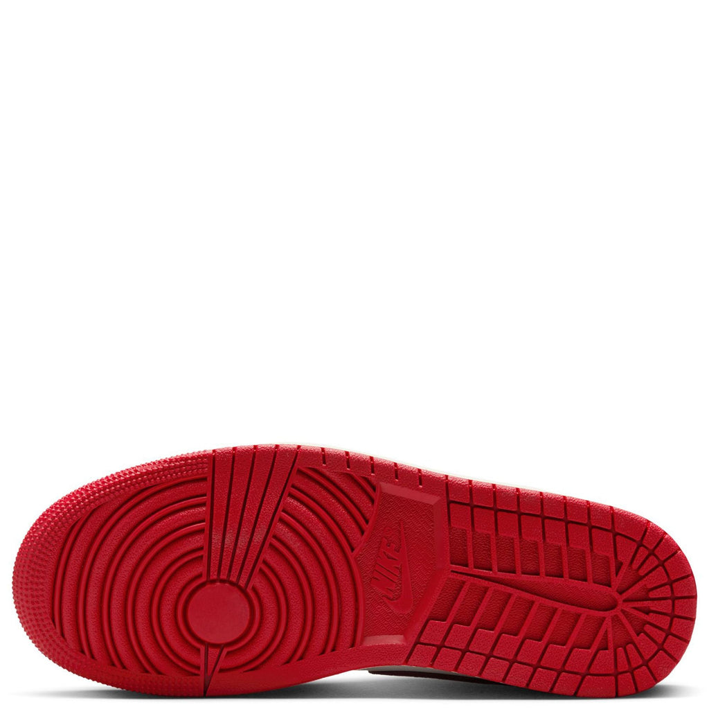 Women's Jordan 1 Mid SE Sail/Varsity Red-Team Red (HJ9337 106)