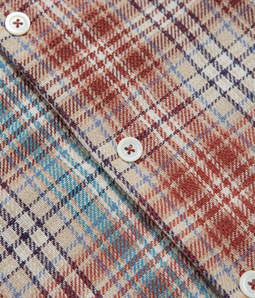 Howlin' Cocktail Short Sleeve Shirt - Brown Check