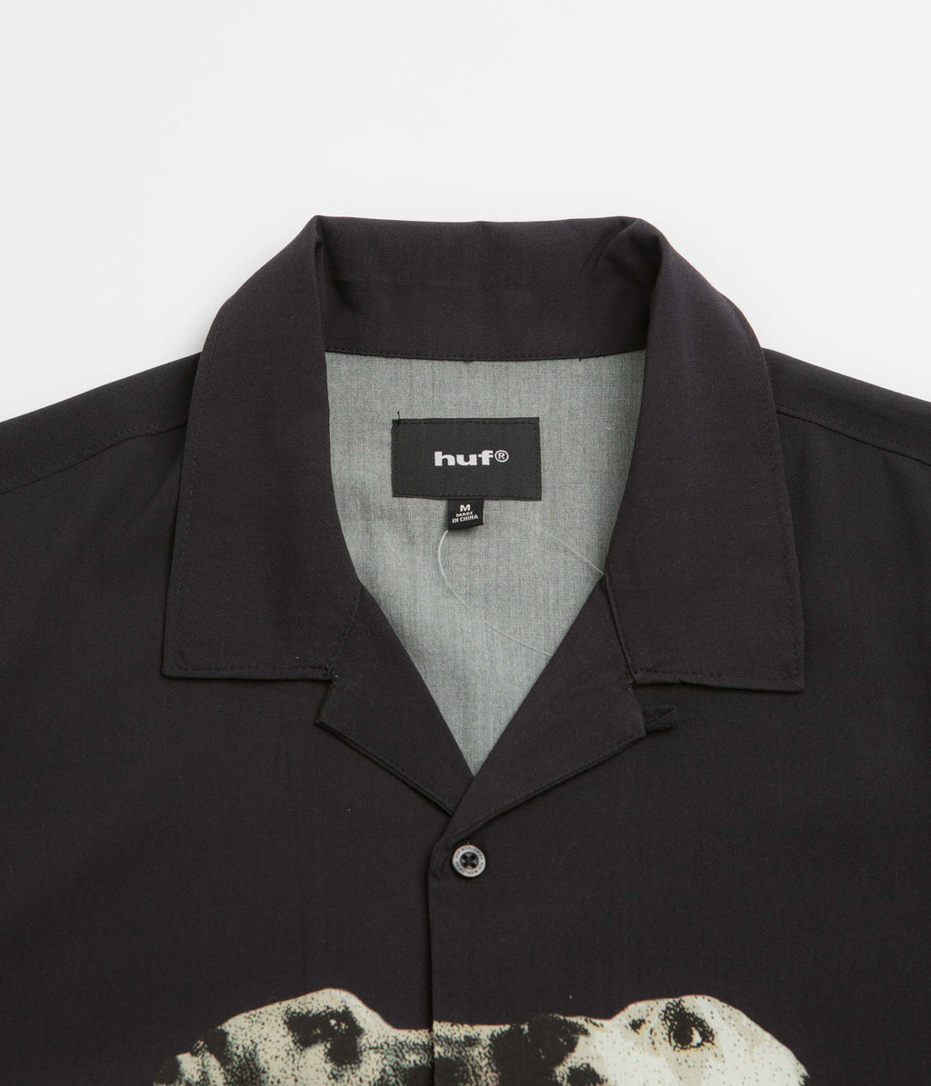 HUF Dogged Short Sleeve Resort Shirt - Black