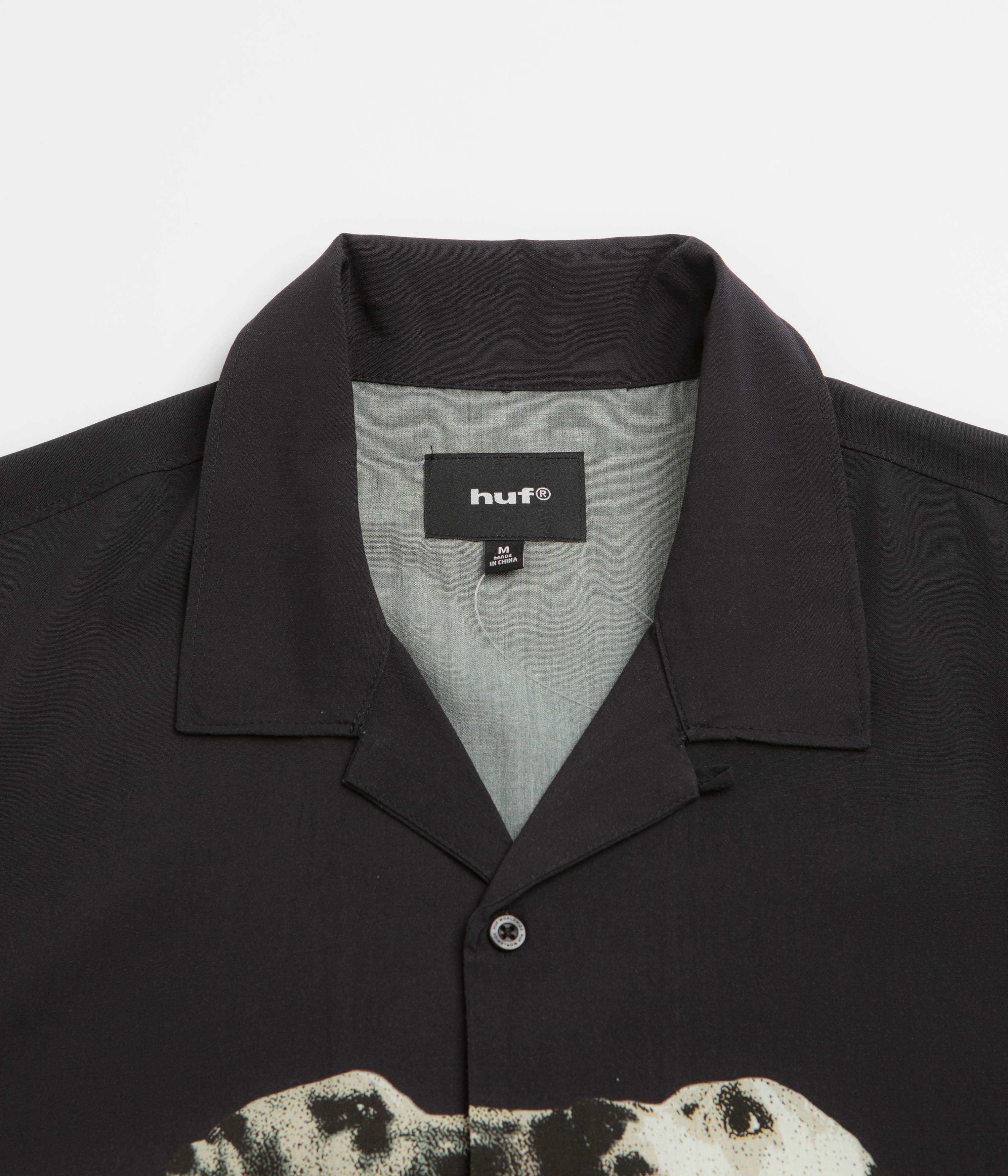 HUF Dogged Short Sleeve Resort Shirt - Black